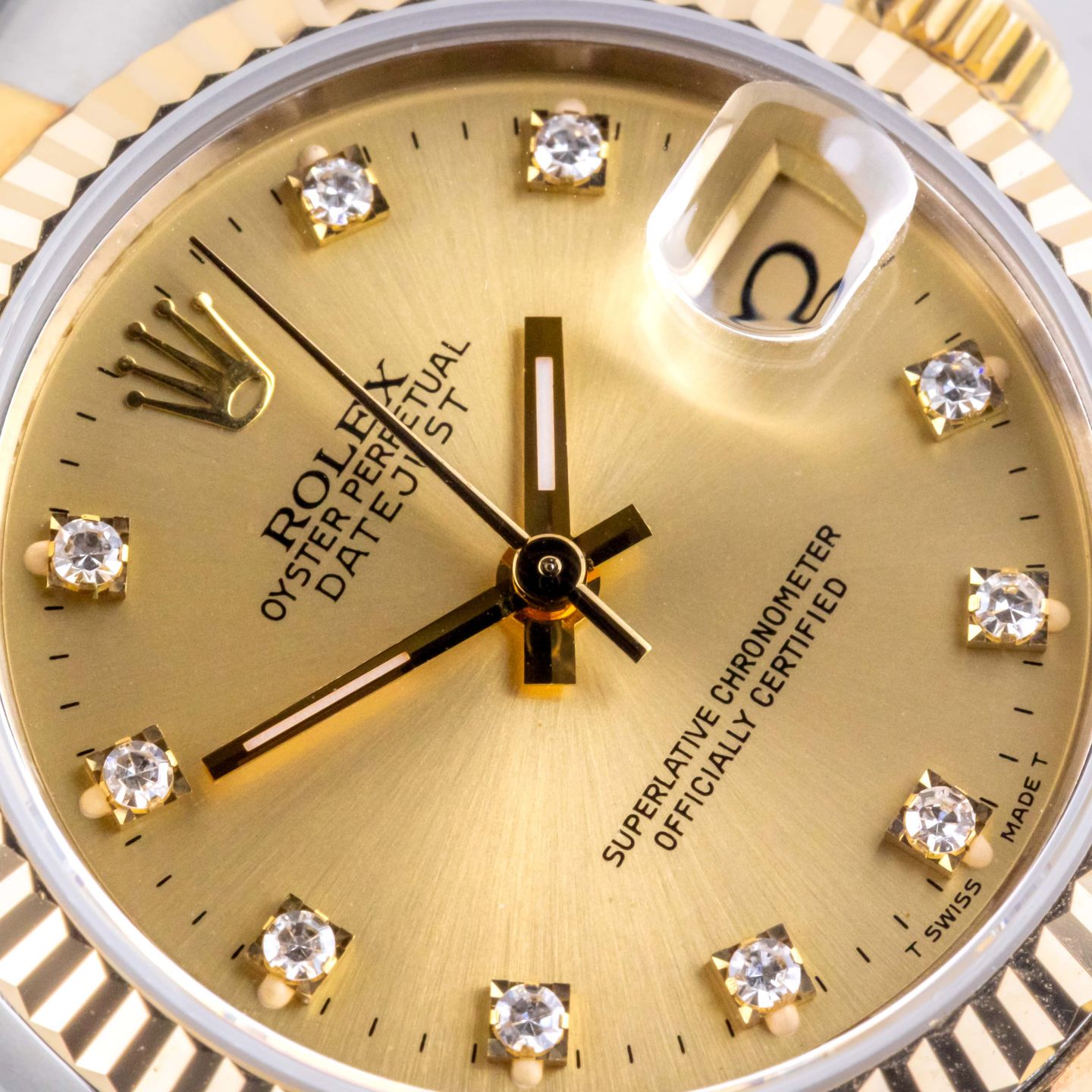 Rolex Datejust 31 68273 (1988) - Champagne dial 31 mm Gold/Steel case (2/8)