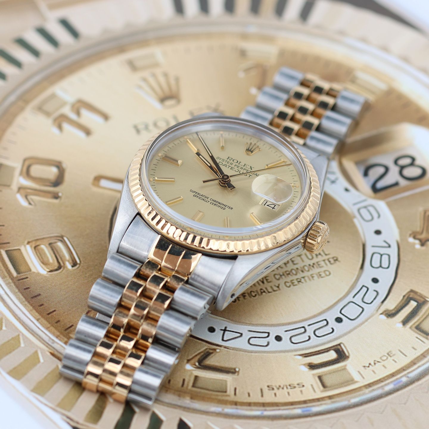 Rolex Datejust 36 16013 (Unknown (random serial)) - 36 mm Gold/Steel case (2/8)