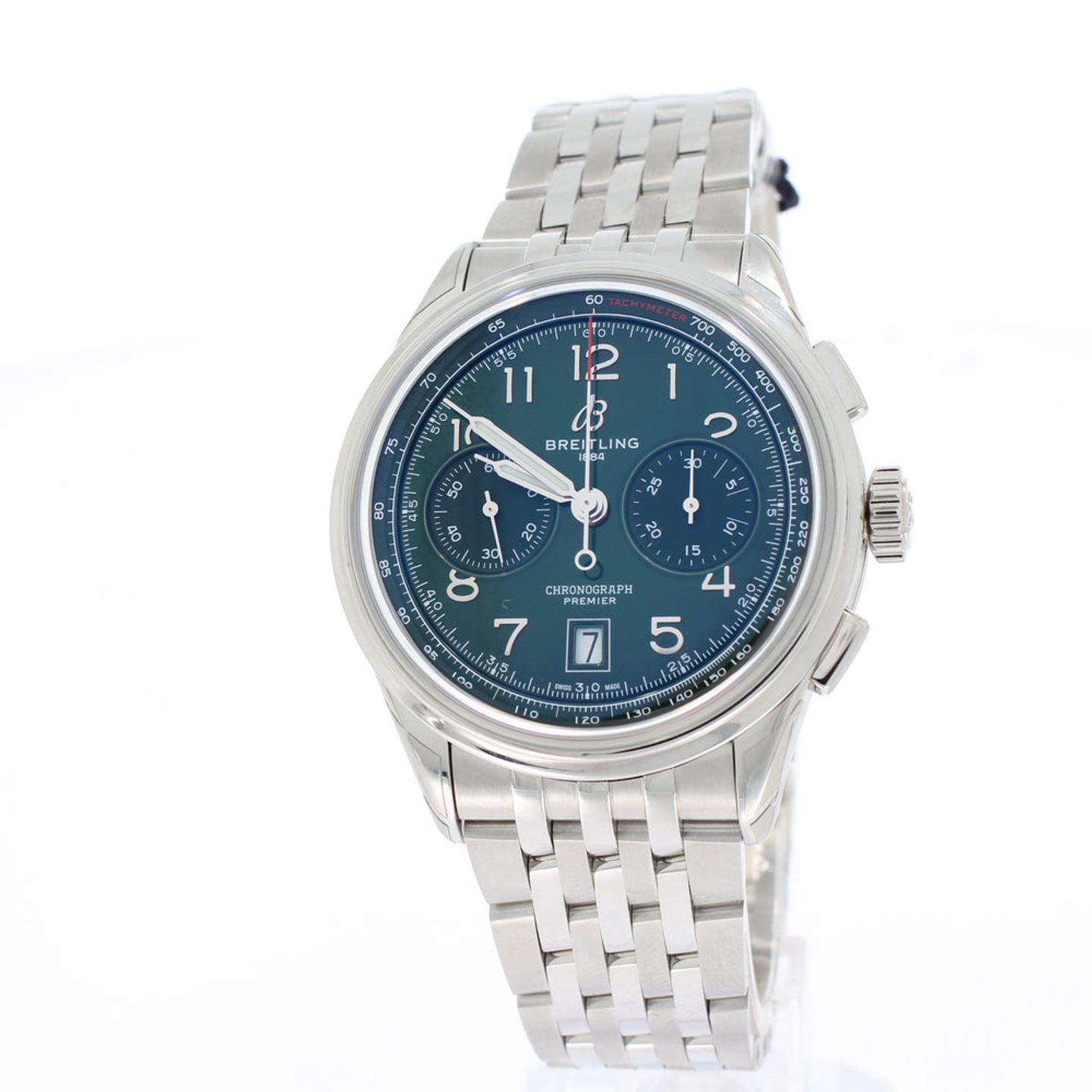 Breitling Premier AB0145371L1A1 (2026) - Green dial 42 mm Steel case (1/3)