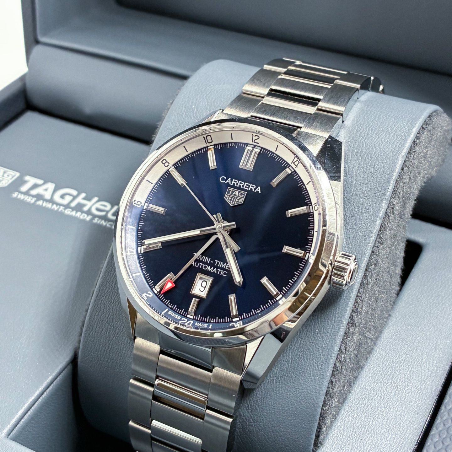 TAG Heuer Carrera WBN201A.BA0640 (2023) - Blue dial 41 mm Steel case (1/7)