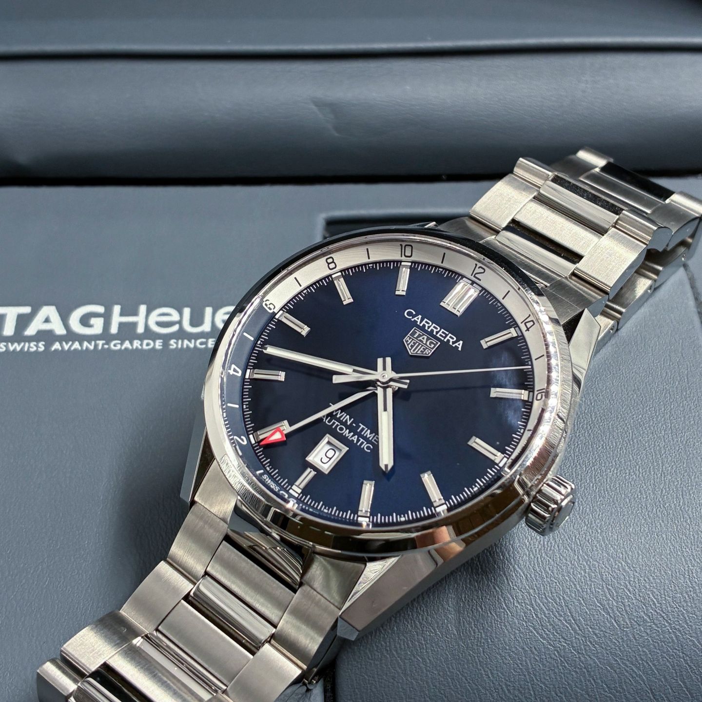 TAG Heuer Carrera WBN201A.BA0640 (2023) - Blue dial 41 mm Steel case (3/7)
