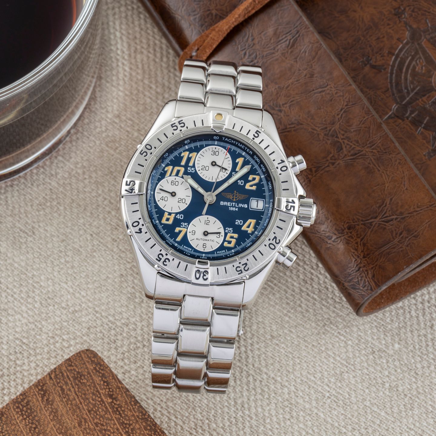 Breitling Colt Chronograph A13035.1 (1998) - 41mm Staal (1/8)