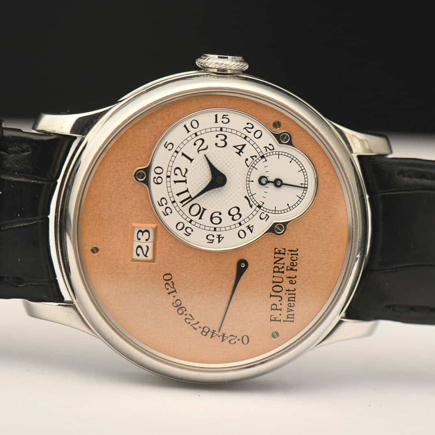 F.P. Journe Octa Unknown (2002) - Pink dial Unknown Platinum case (3/8)