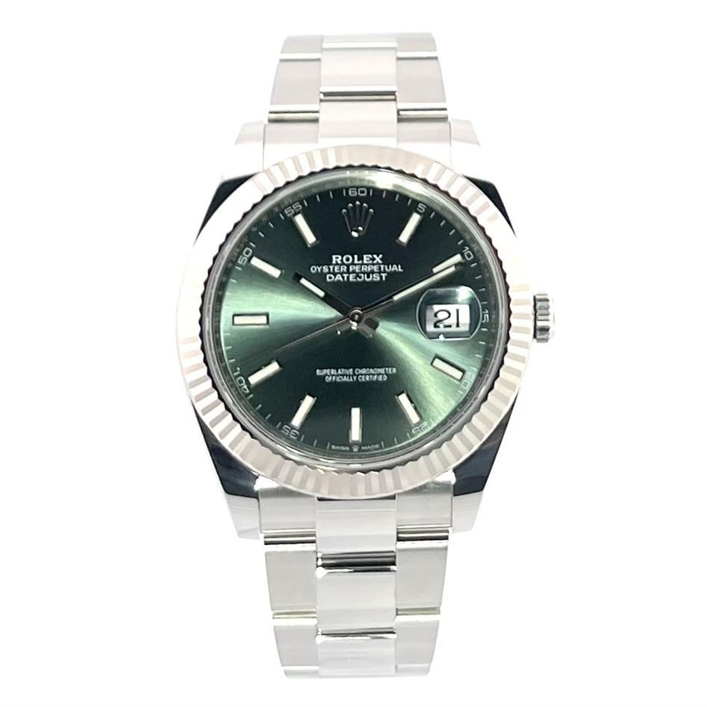 Rolex Datejust 41 126334 (2022) - Green dial 41 mm Steel case (2/8)