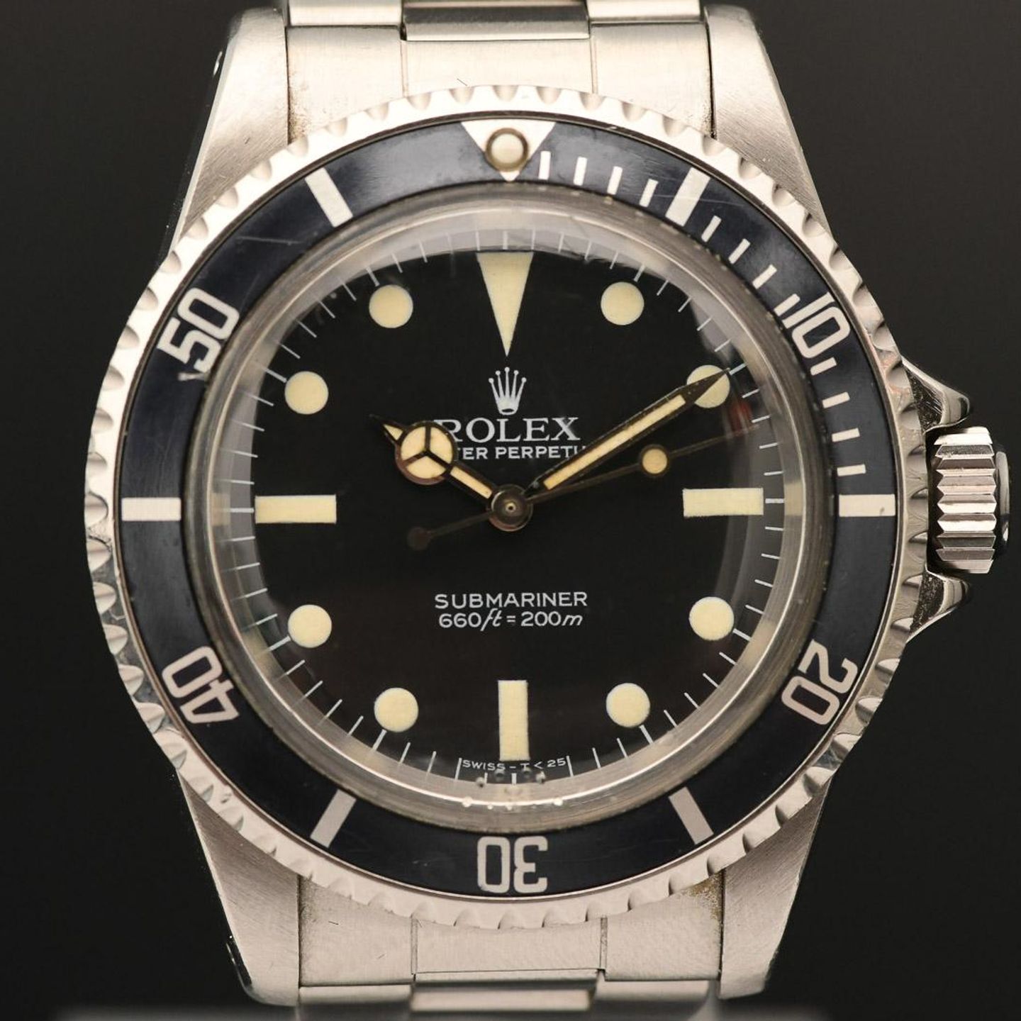 Rolex Submariner No Date 5513 (1982) - Zwart wijzerplaat 40mm Staal (1/8)