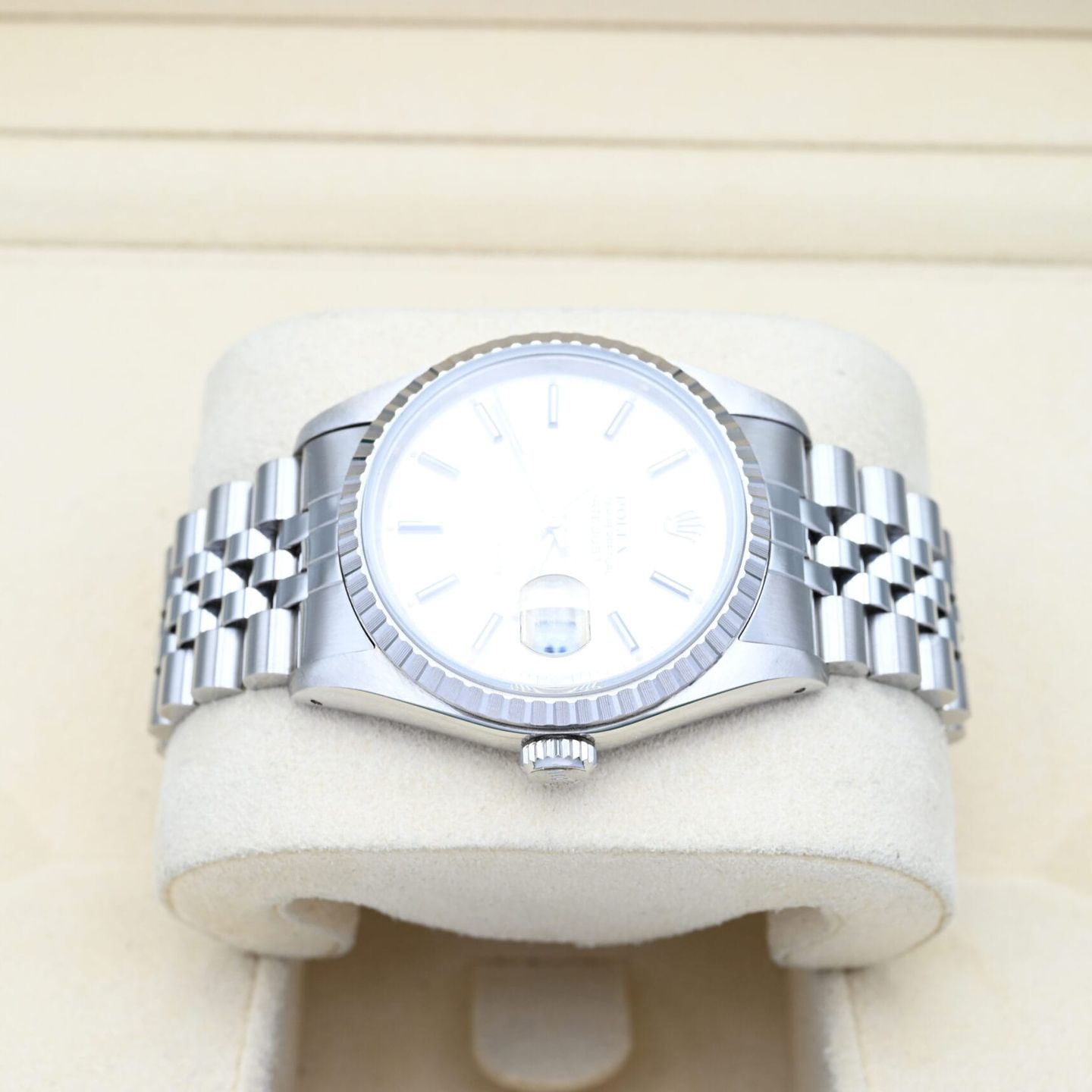 Rolex Datejust 36 16220 (1989) - Zilver wijzerplaat 36mm Staal (4/7)