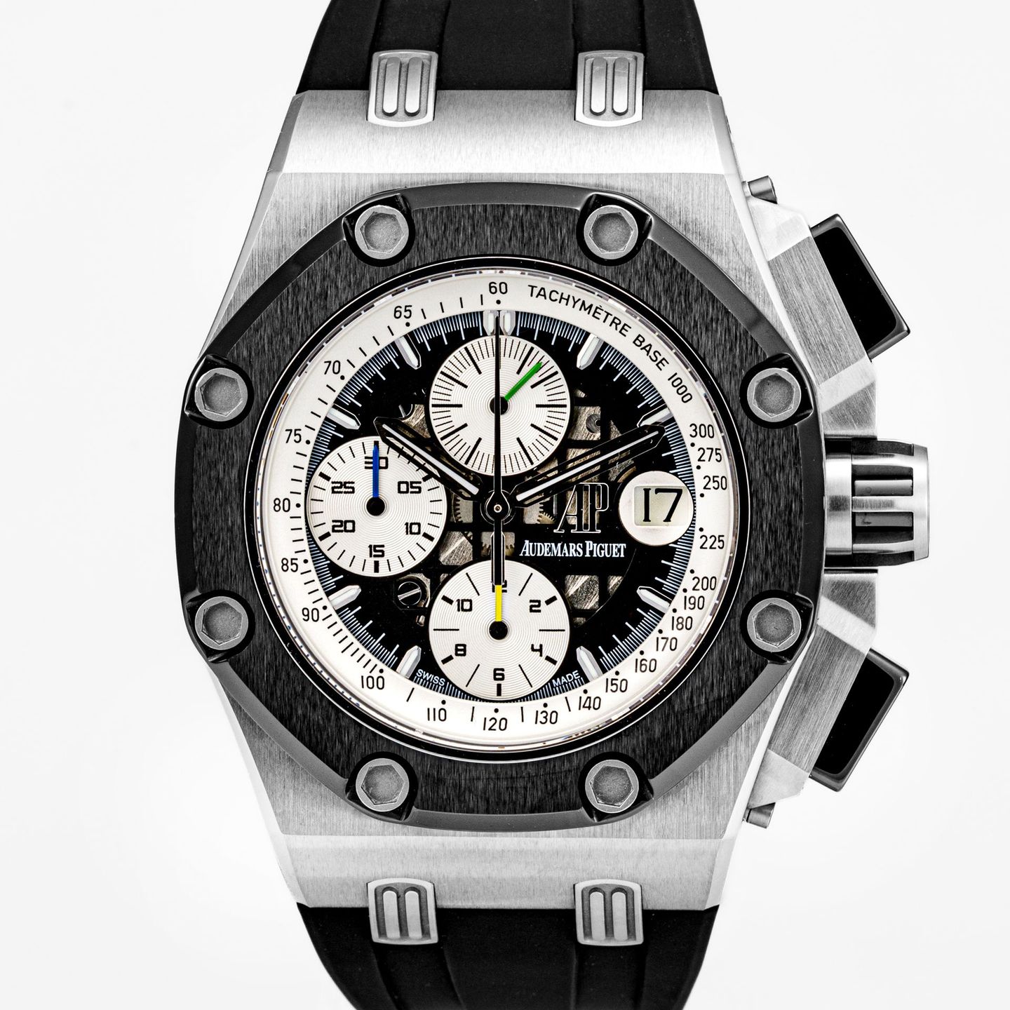 Audemars Piguet Royal Oak Offshore Chronograph 26078IO.OO.D001VS.01 (Onbekend (willekeurig serienummer)) - Transparant wijzerplaat 42mm Titanium (1/5)