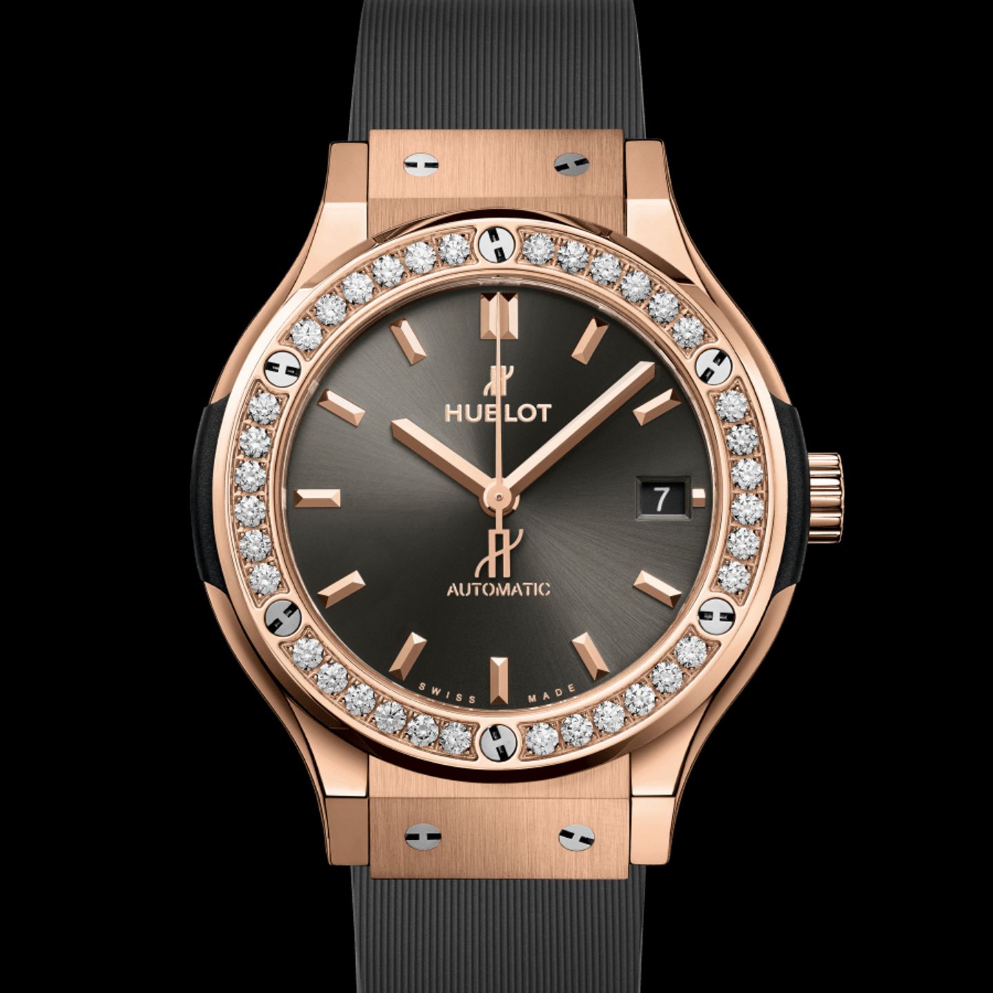 Hublot Classic Fusion 565.OX.7081.RX.1204 (2022) - Grey dial 38 mm Rose Gold case (1/1)