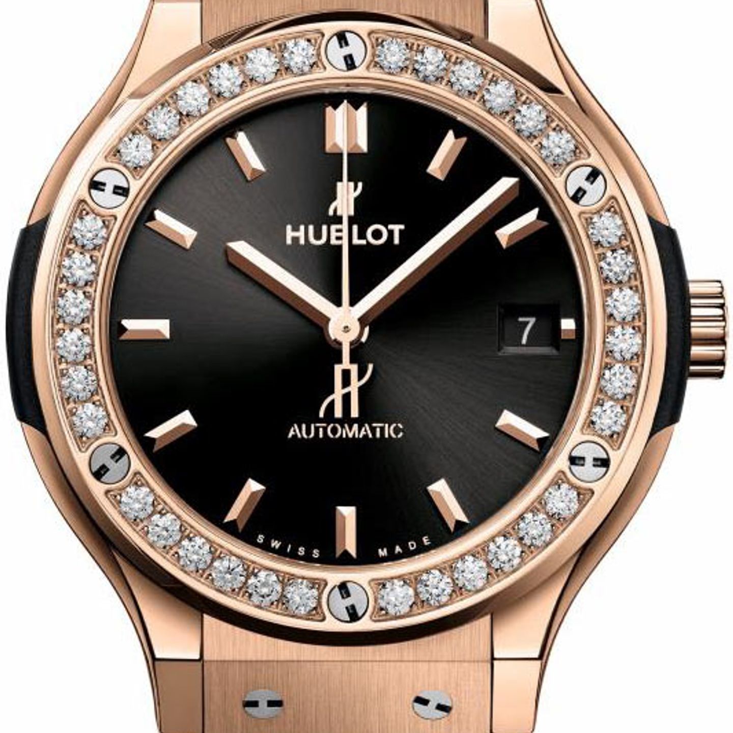 Hublot Classic Fusion 45, 42, 38, 33 mm 565.OX.1480.RX.1204 (2022) - Black dial 38 mm Rose Gold case (1/1)
