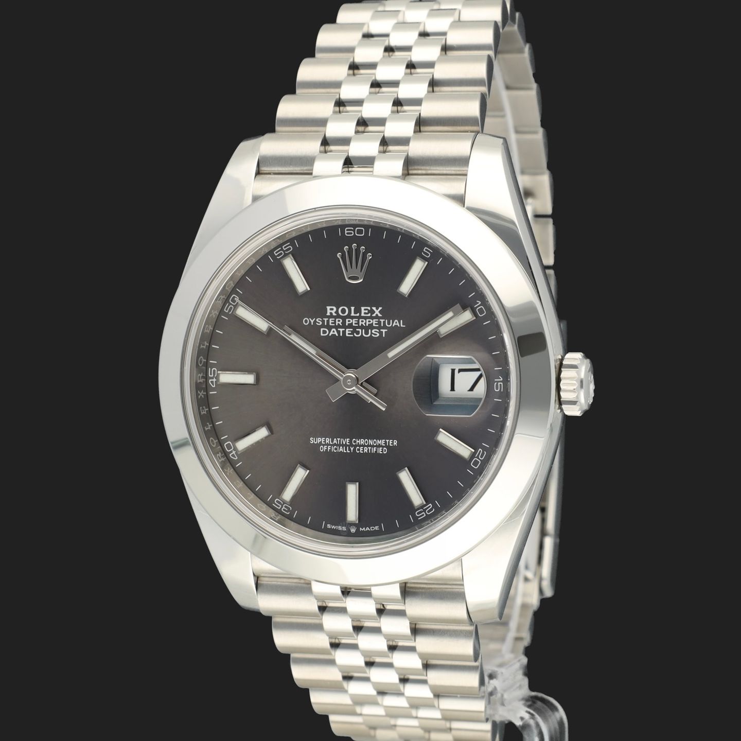 Rolex Datejust 41 126300 (2019) - Grey dial 41 mm Steel case (1/8)