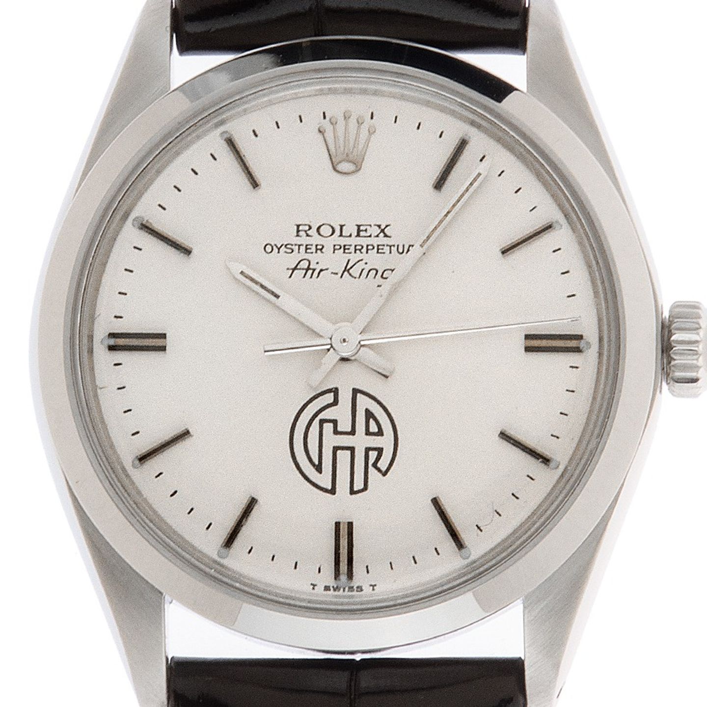 Rolex Air-King 5500 (1979) - Zilver wijzerplaat 34mm Staal (1/8)