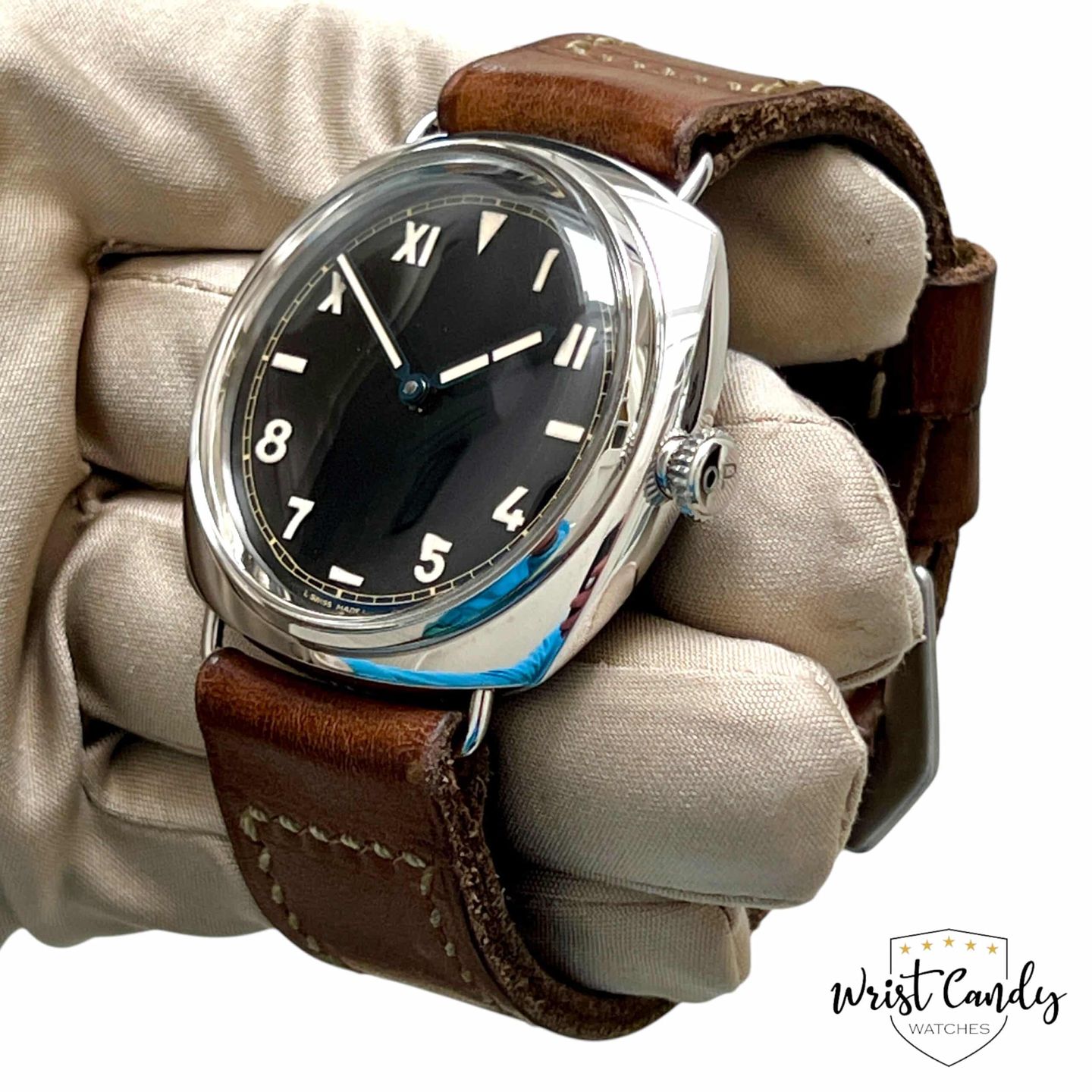 Panerai Special Editions PAM00249 (2007) - Zwart wijzerplaat 47mm Staal (7/8)