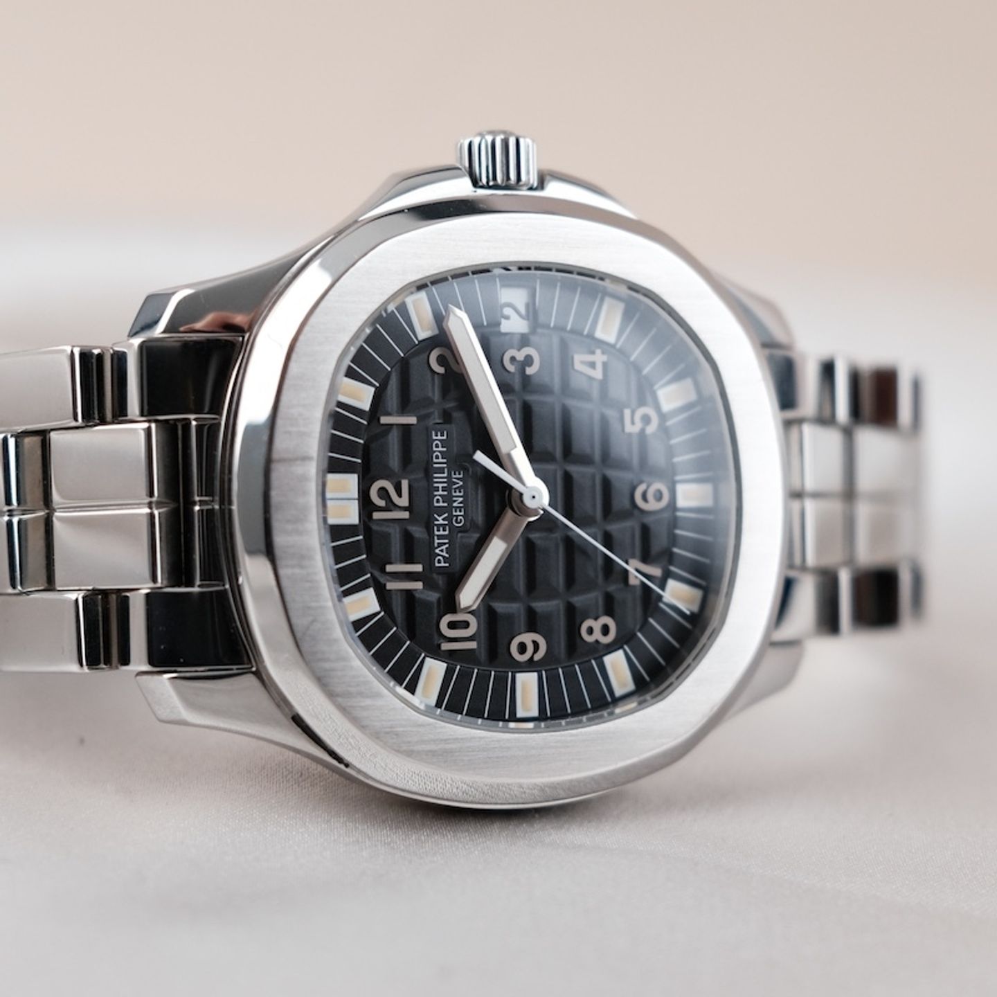 Patek Philippe Aquanaut 5065/1A-001 (1999) - Zwart wijzerplaat 39mm Staal (2/8)