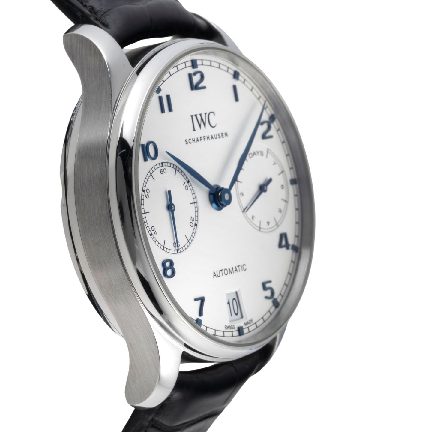 IWC Portuguese Automatic IW500705 (Onbekend (willekeurig serienummer)) - Zilver wijzerplaat 42mm Staal (7/8)