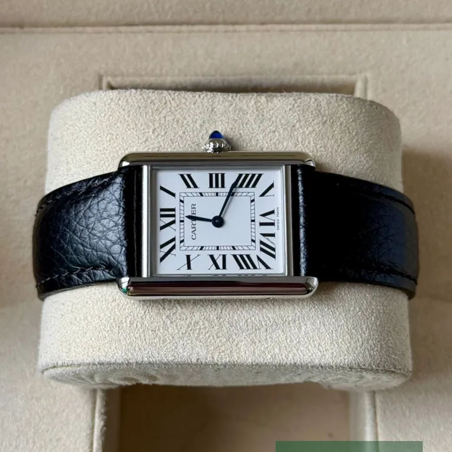 Cartier Tank WSTA0041 (2022) - Wit wijzerplaat 34mm Staal (5/7)