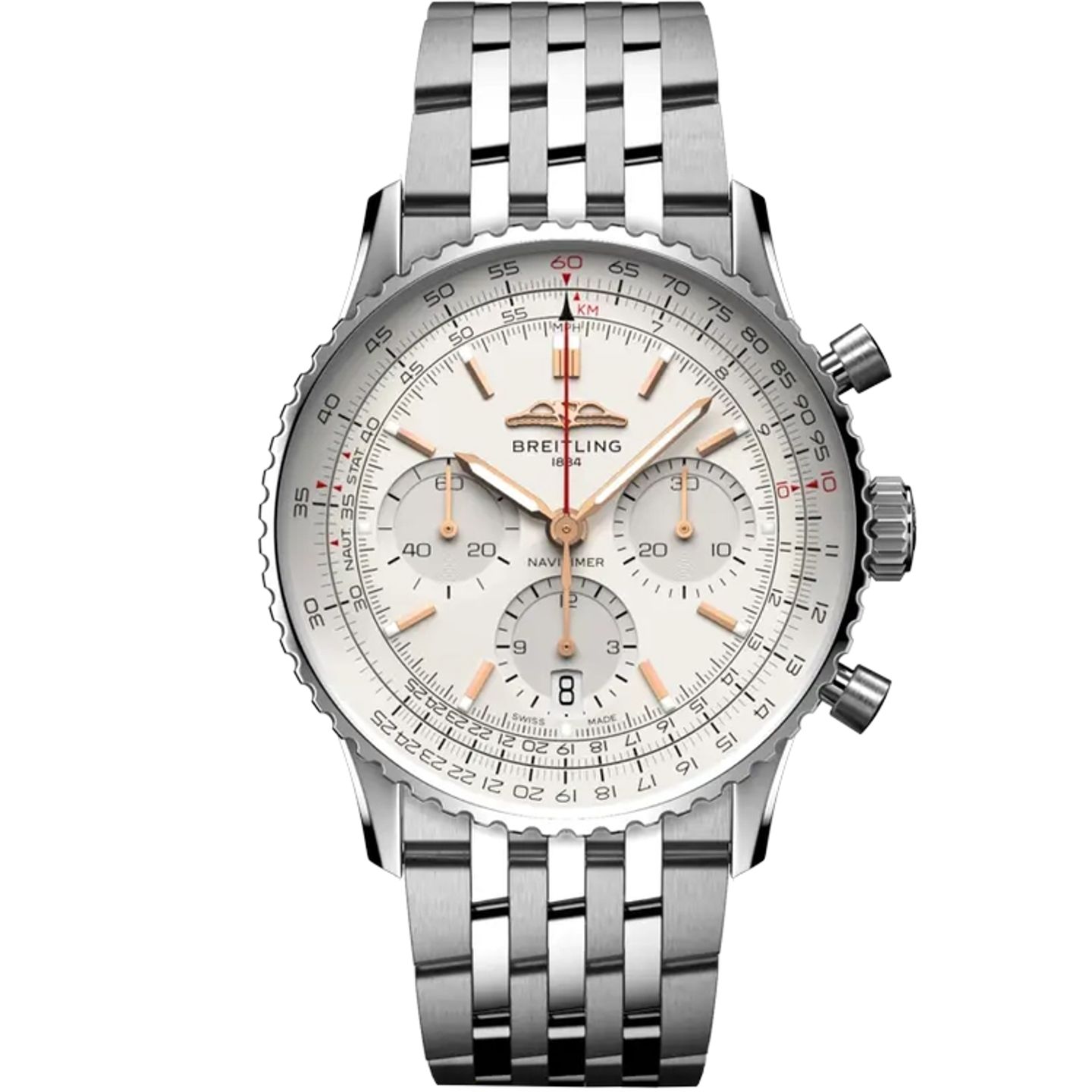 Breitling Navitimer AB0139211G1A1 (2022) - Zilver wijzerplaat 41mm Staal (1/1)