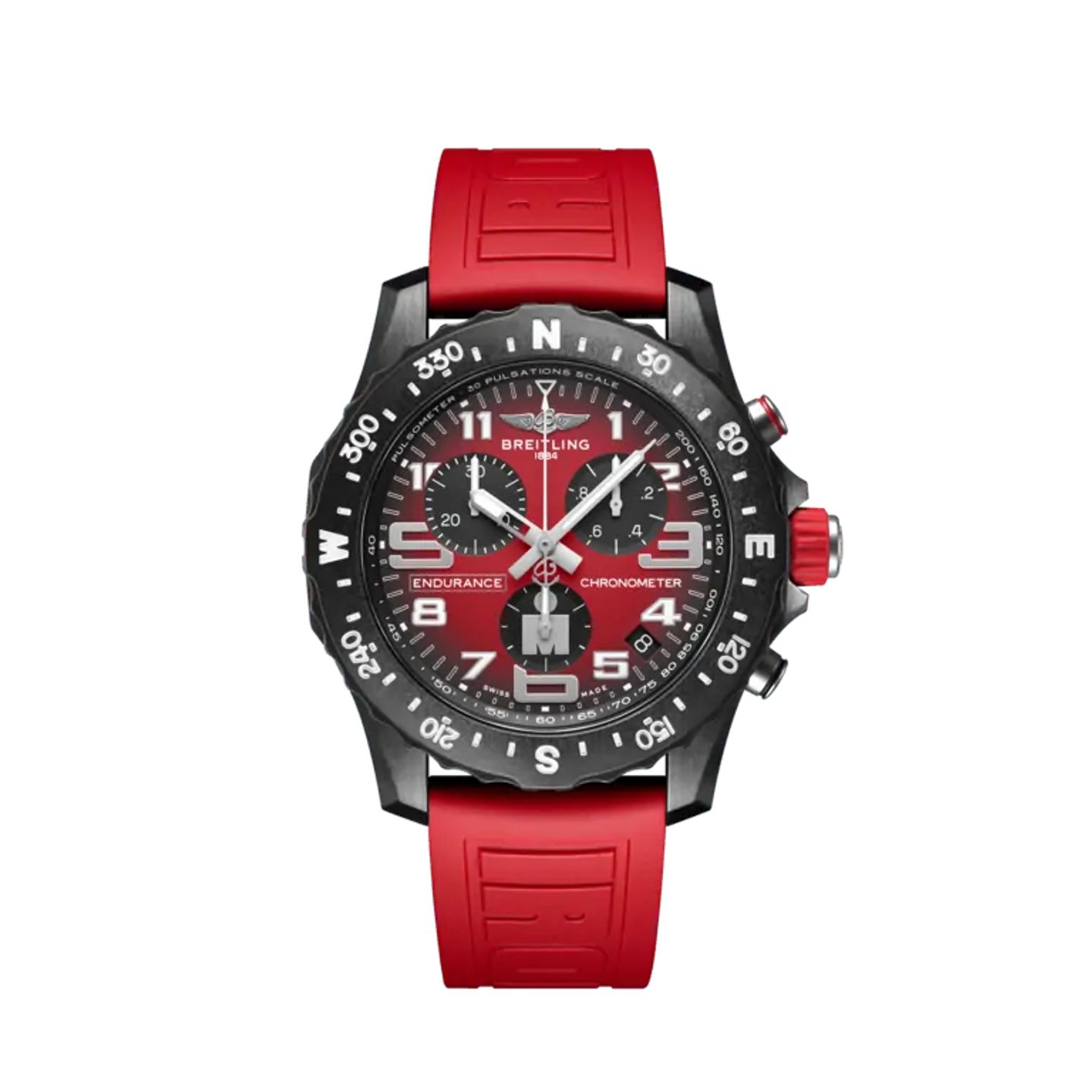 Breitling Endurance Pro X823109A1K1S1 (2024) - Rood wijzerplaat 44mm Plastic (1/1)