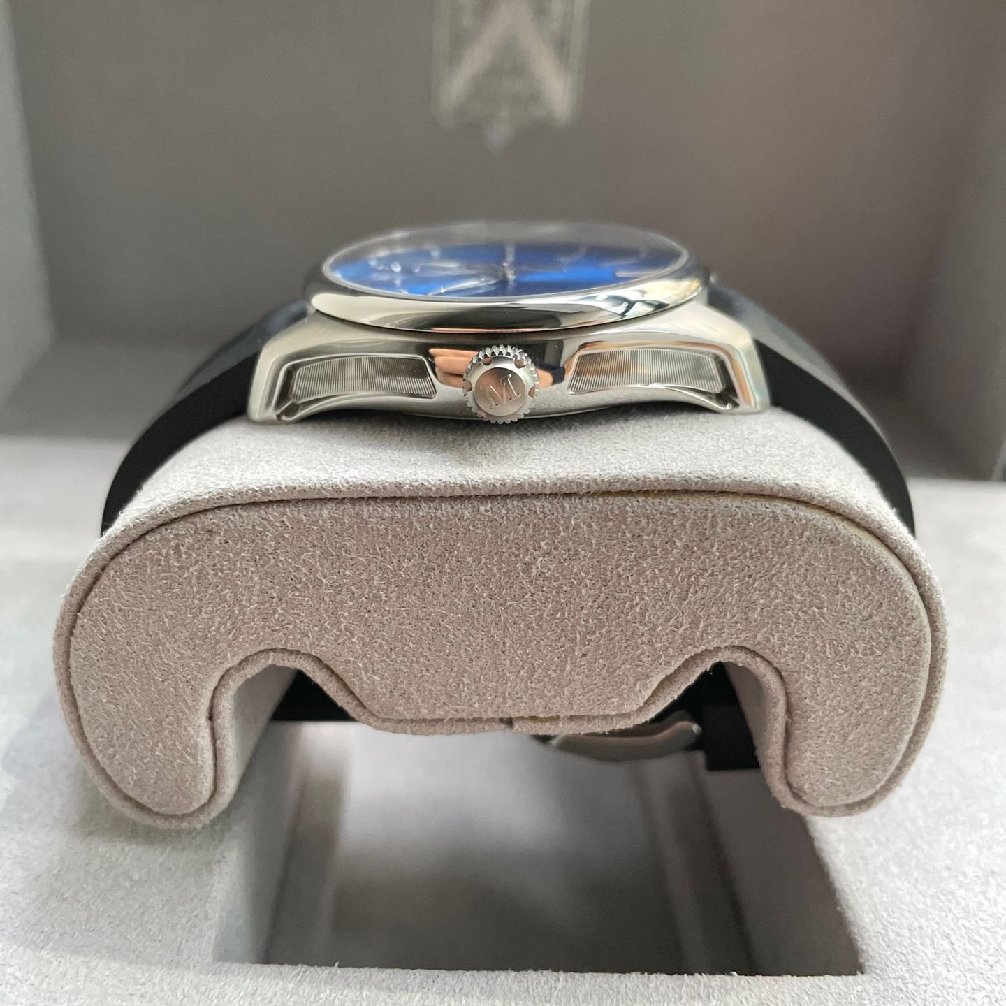 H. Moser & Cie. Pioneer 3200-1217 (2023) - Blauw wijzerplaat Onbekend Staal (5/6)