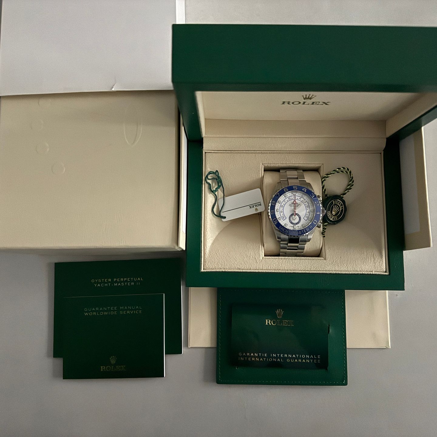 Rolex Yacht-Master II 116680 (2022) - Wit wijzerplaat 44mm Staal (2/7)