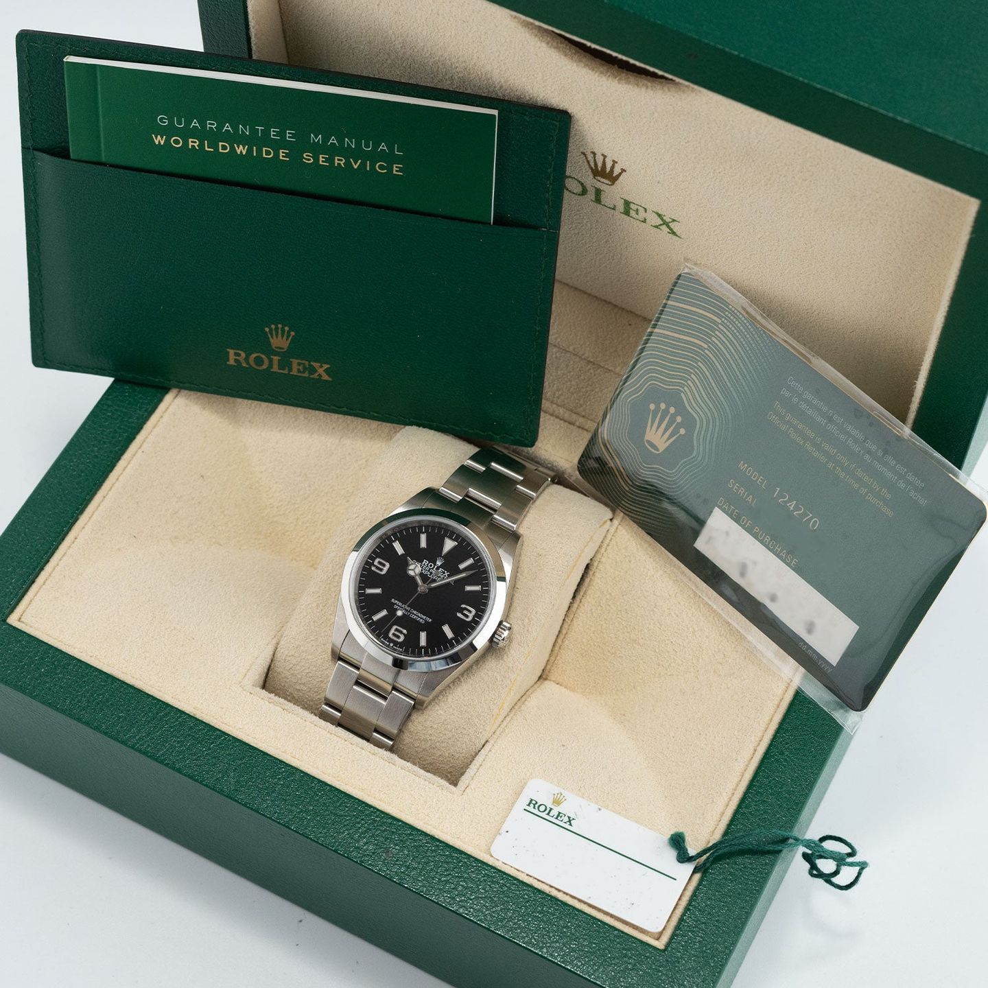 Rolex Explorer 124270 (2021) - Black dial 36 mm Steel case (5/5)
