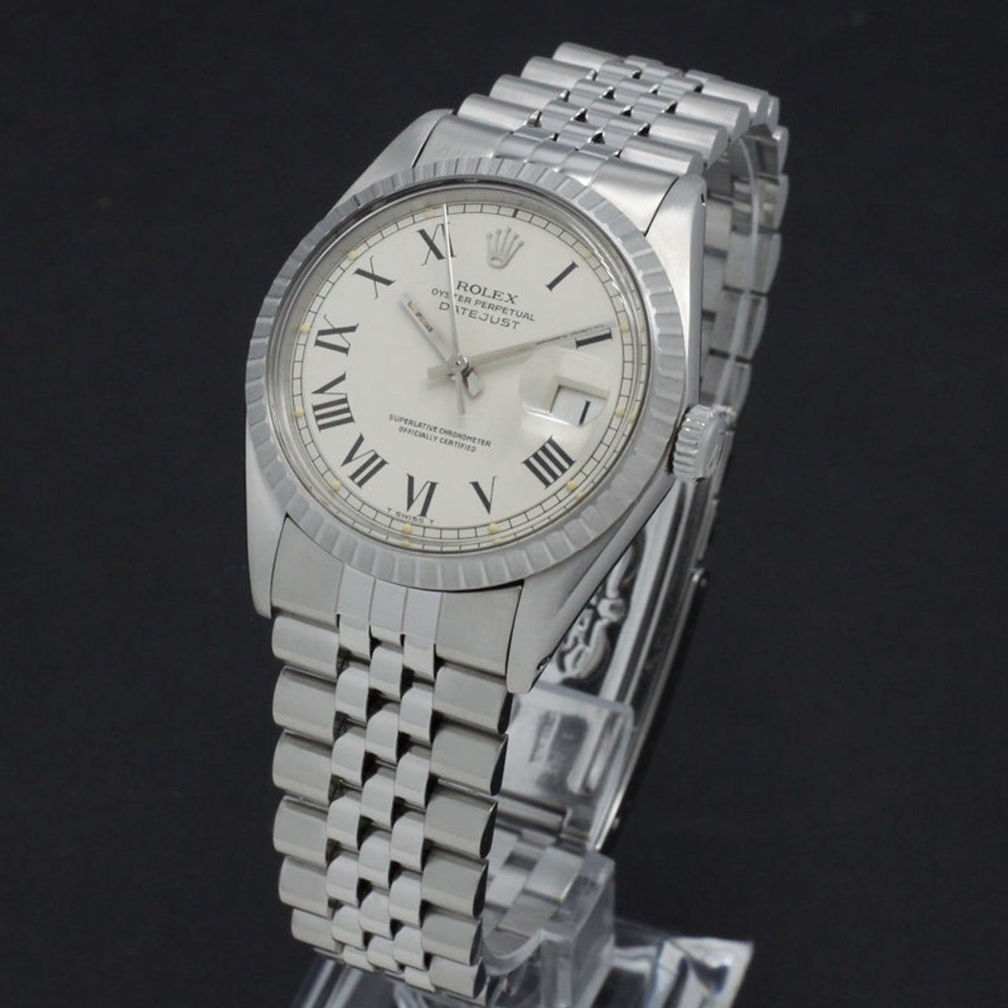 Rolex Datejust 1603 (1975) - White dial 36 mm Steel case (5/8)