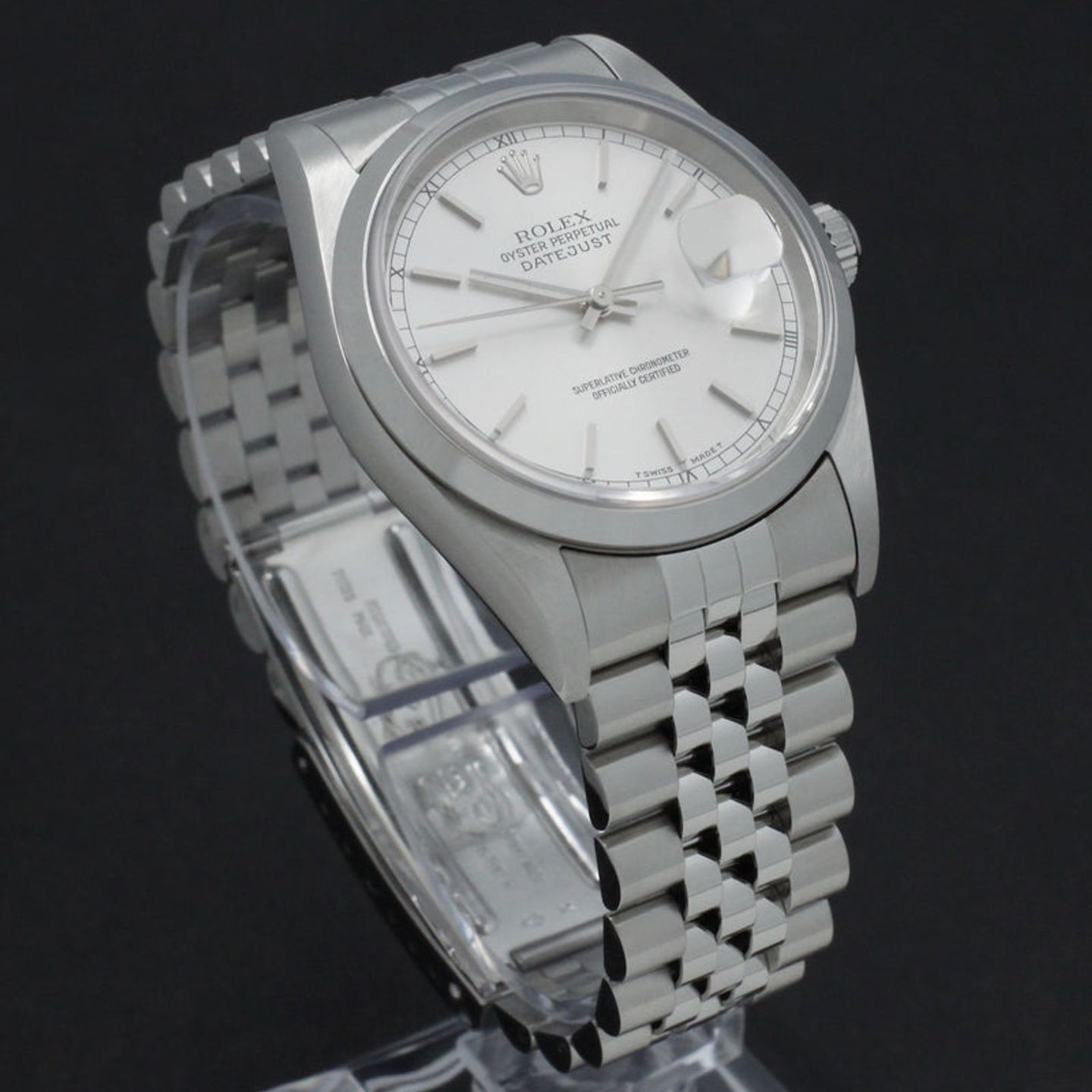 Rolex Datejust 36 16200 (1999) - Zilver wijzerplaat 36mm Staal (6/7)