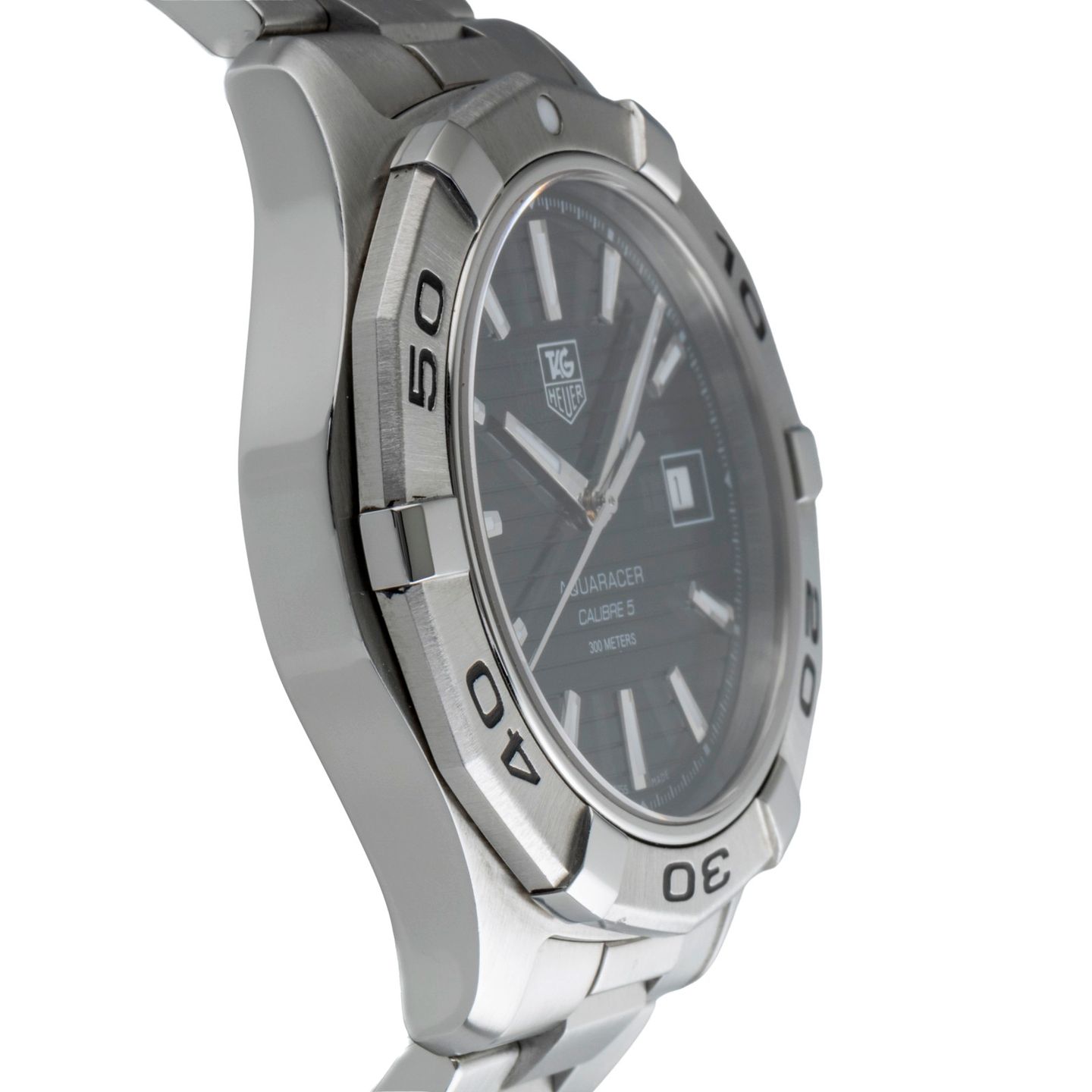 TAG Heuer Aquaracer 300M WAP2010 (2010) - Black dial 41 mm Steel case (7/8)