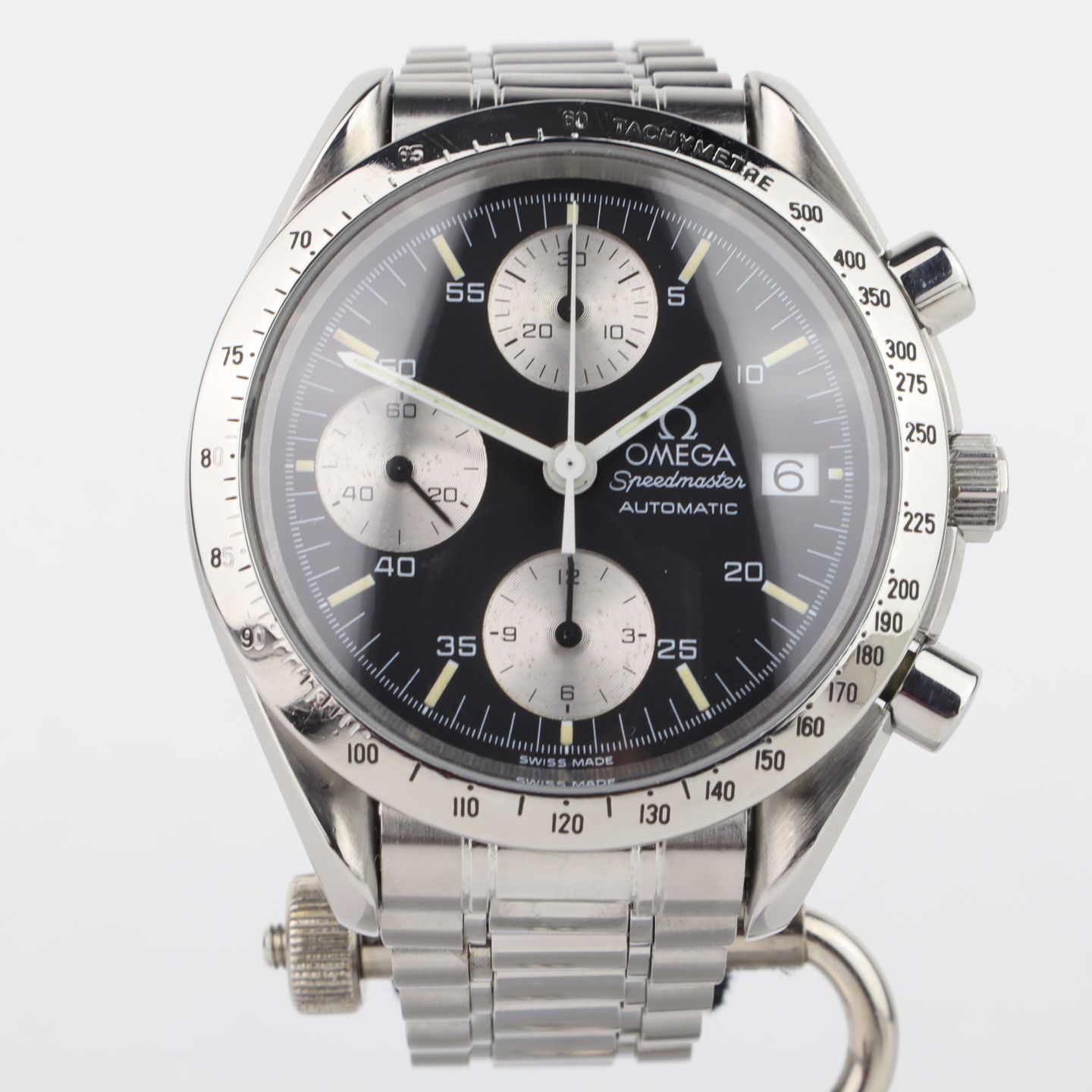 Omega Speedmaster Date 3511.50 (1992) - Zwart wijzerplaat 39mm Staal (2/8)