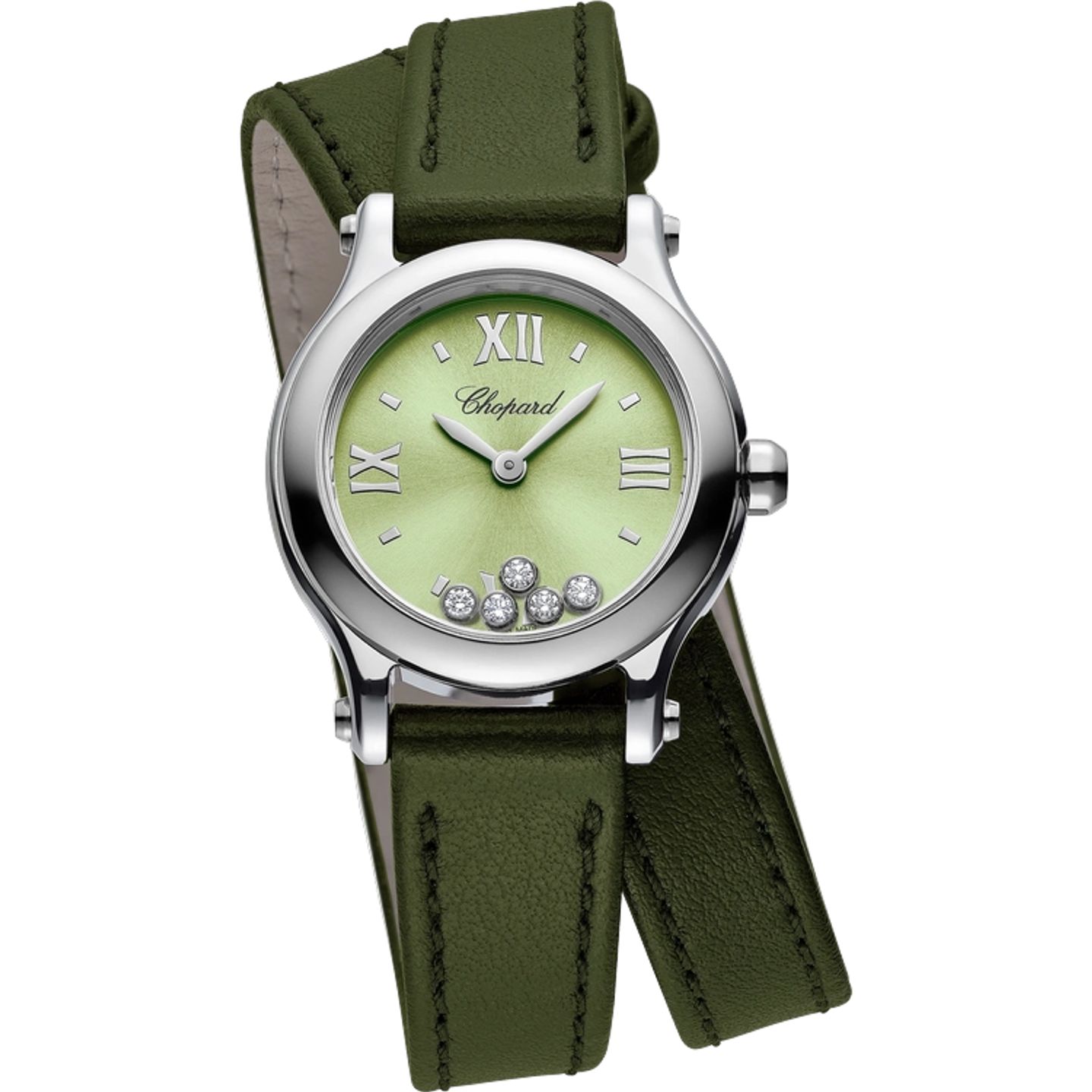 Chopard Happy Sport 278620-3005 (2025) - Groen wijzerplaat 25mm Staal (1/1)