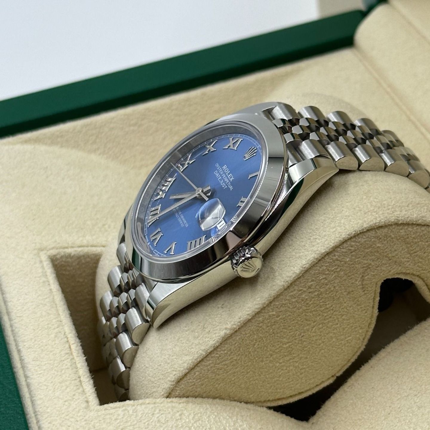 Rolex Datejust 41 126300 (2024) - Blauw wijzerplaat 41mm Staal (6/8)