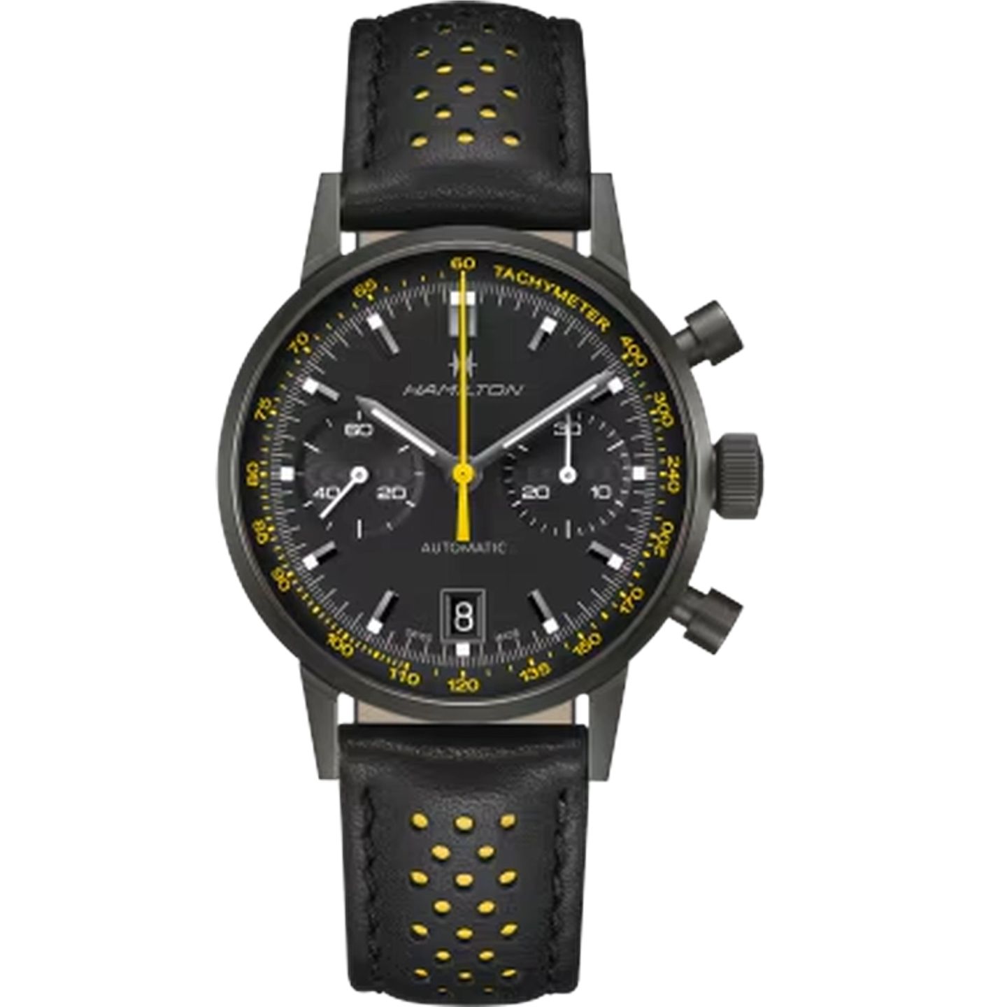 Hamilton Intra-Matic H38446731 (2025) - Zwart wijzerplaat 40mm Staal (1/1)