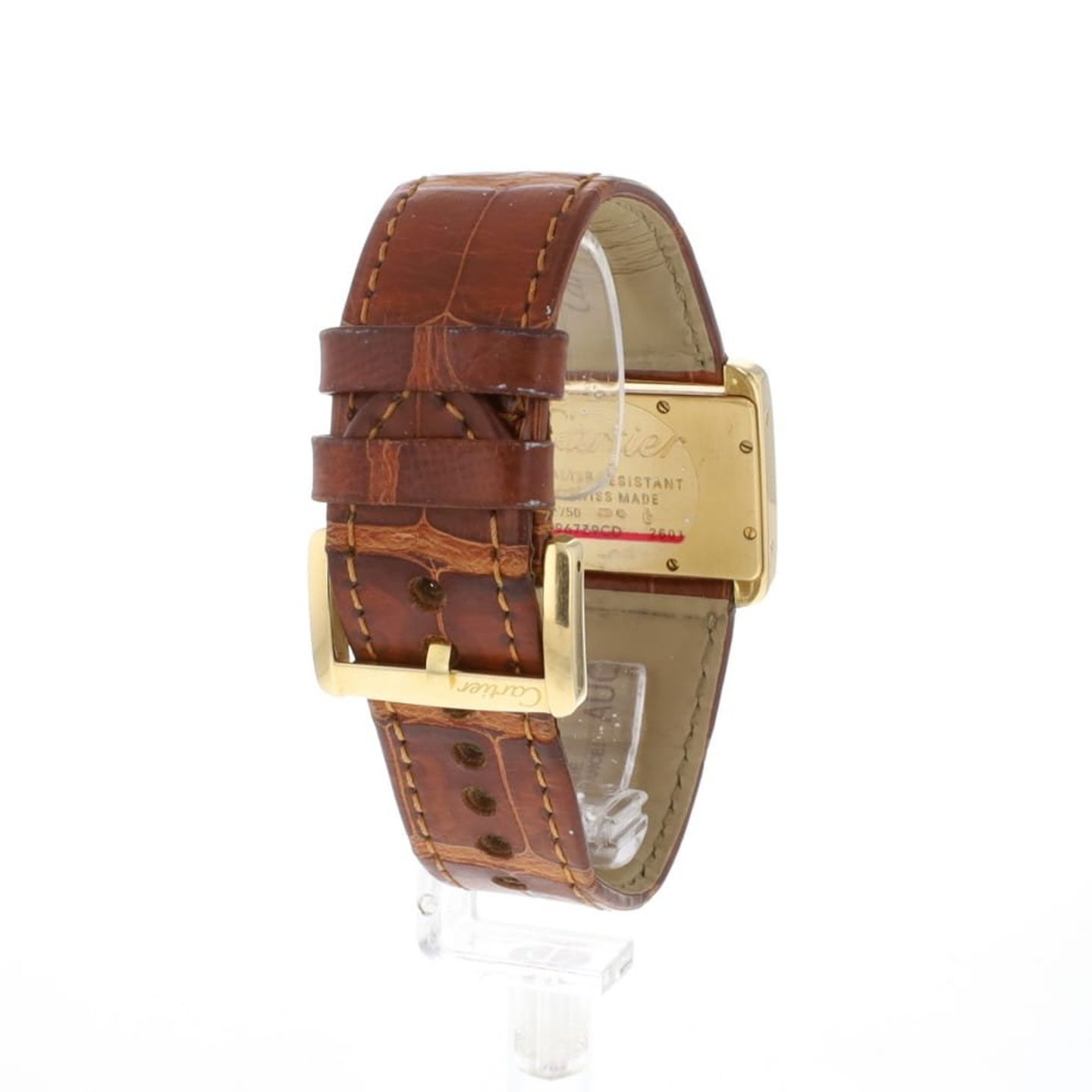 Cartier Tank Divan 2601 (Onbekend (willekeurig serienummer)) - Wit wijzerplaat 32mm Geelgoud (2/3)