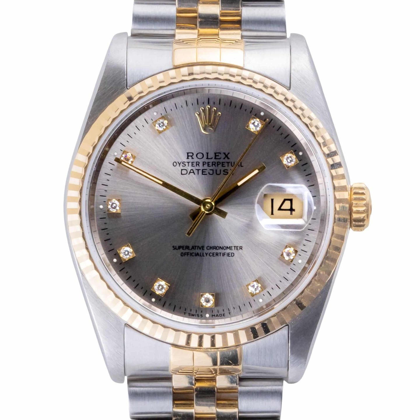 Rolex Datejust 36 16233 (1990) - 36 mm Gold/Steel case (3/8)