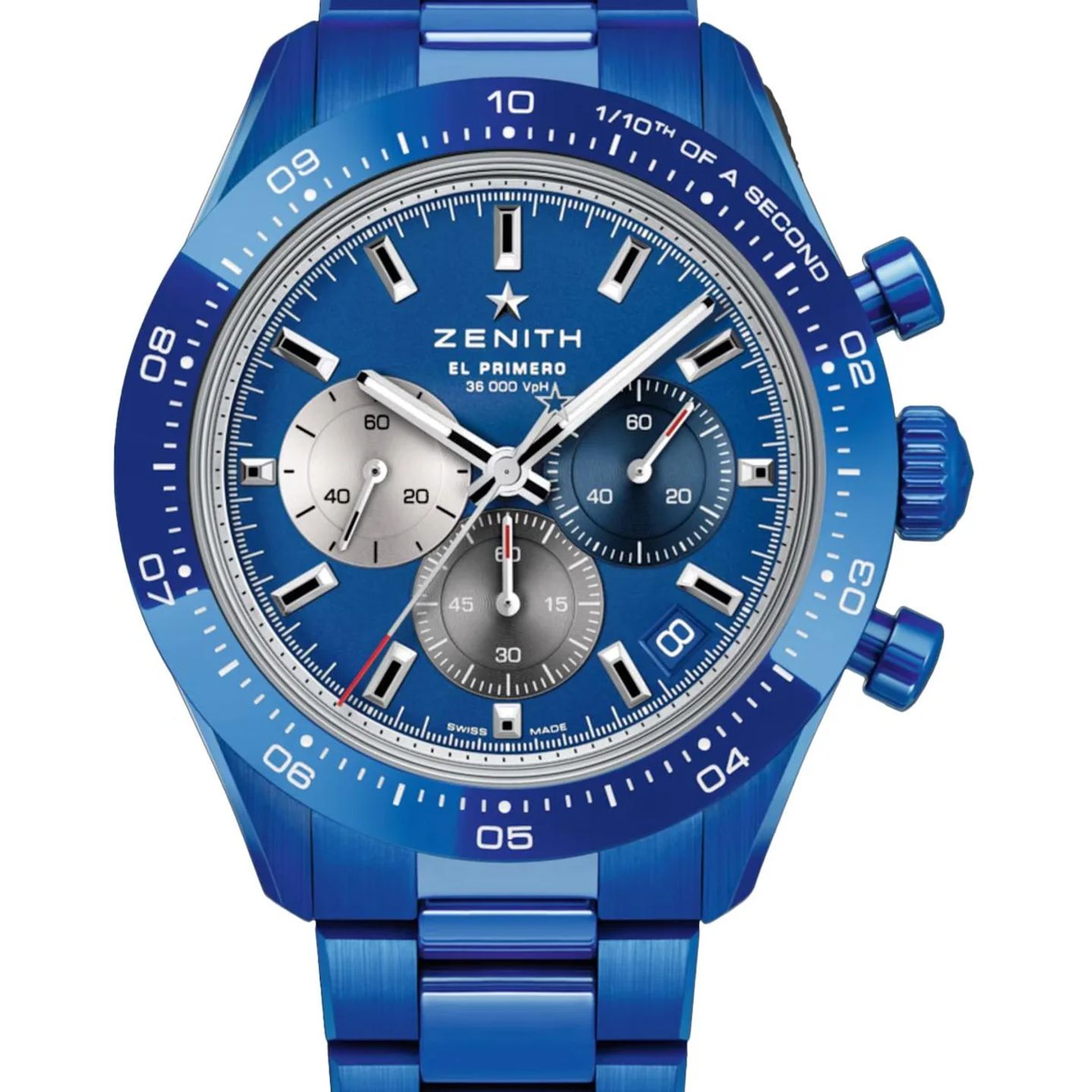 Zenith Chronomaster Sport 49.3102.3600/51.M3100 (2026) - Blue dial 41 mm Ceramic case (1/1)