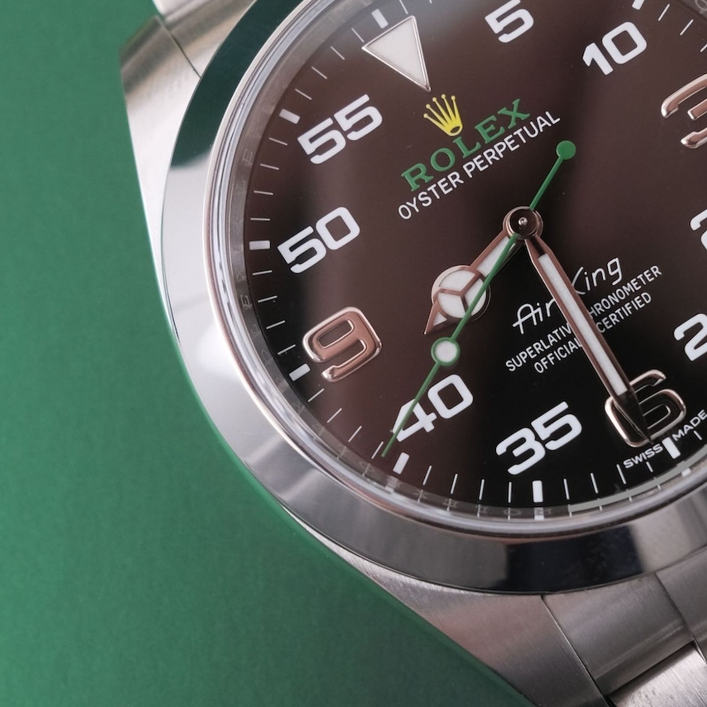 Rolex Air-King 116900 (2020) - Zwart wijzerplaat 40mm Staal (4/8)