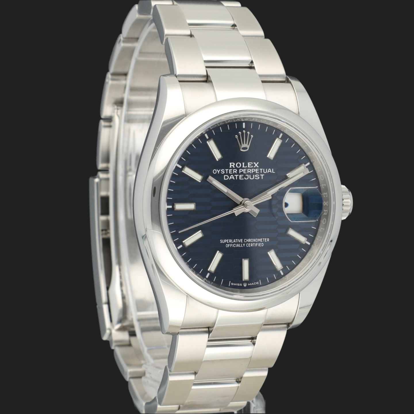 Rolex Datejust 36 126200 (2023) - Blauw wijzerplaat 36mm Staal (4/8)