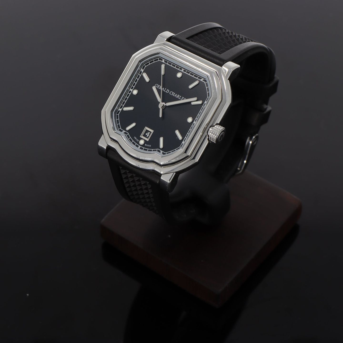 Gerald Charles Unknown GC20A02 (2022) - Black dial Unknown Steel case (7/8)