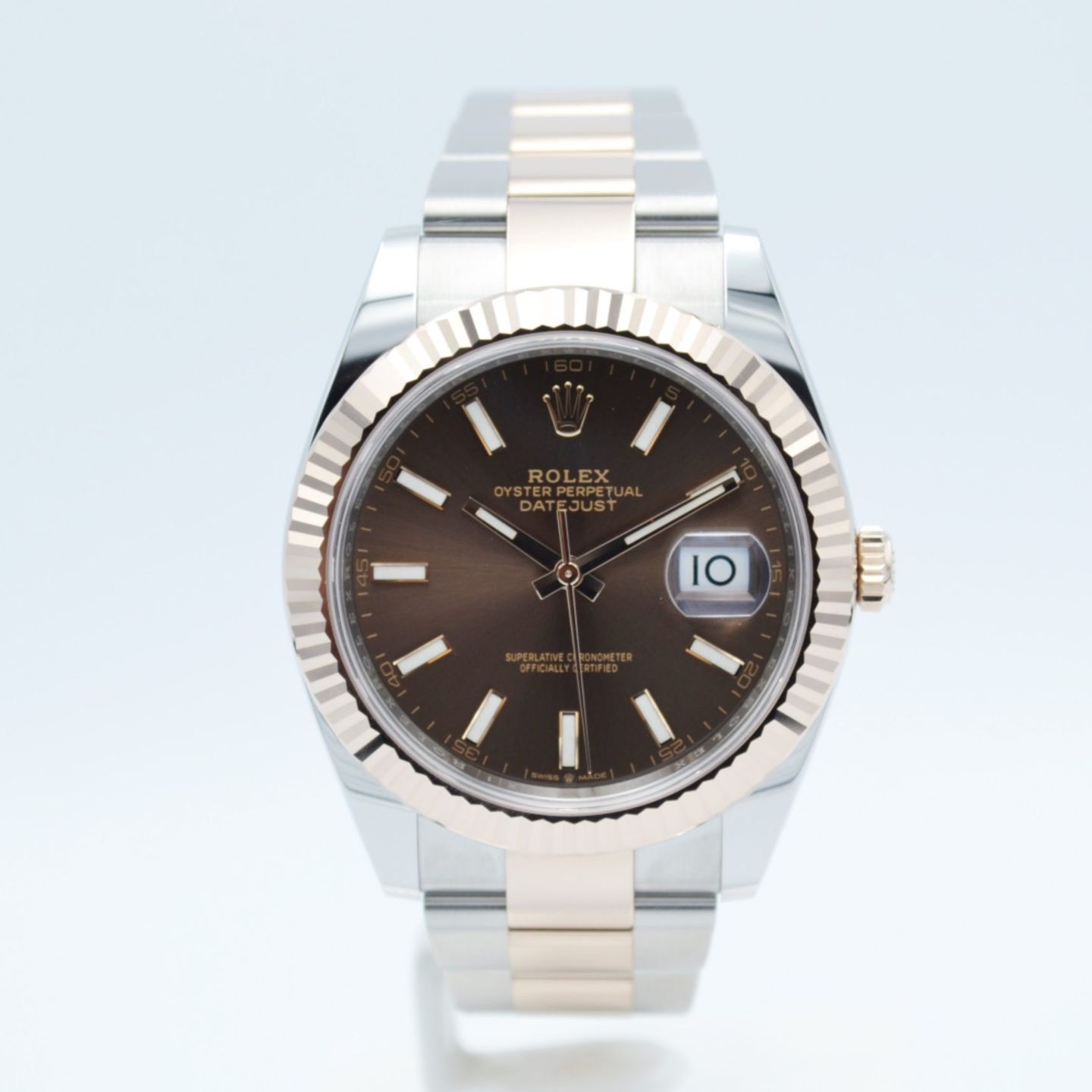 Rolex Datejust 41 126331 (2022) - Brown dial 41 mm Gold/Steel case (1/7)