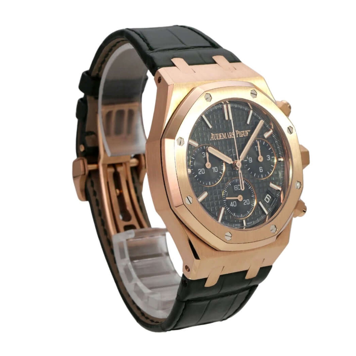 Audemars Piguet Royal Oak Chronograph 26240OR.OO.D404CR.02 (2024) - Groen wijzerplaat 41mm Roségoud (4/8)