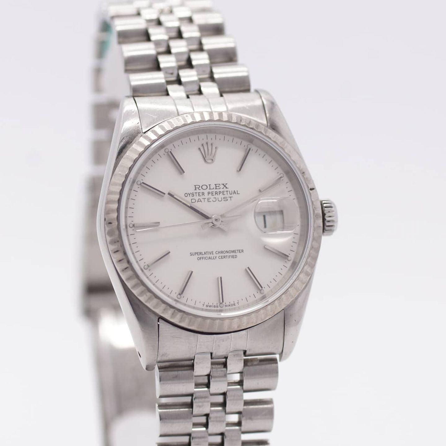 Rolex Datejust 36 16234 (1991) - White dial 36 mm Steel case (3/8)