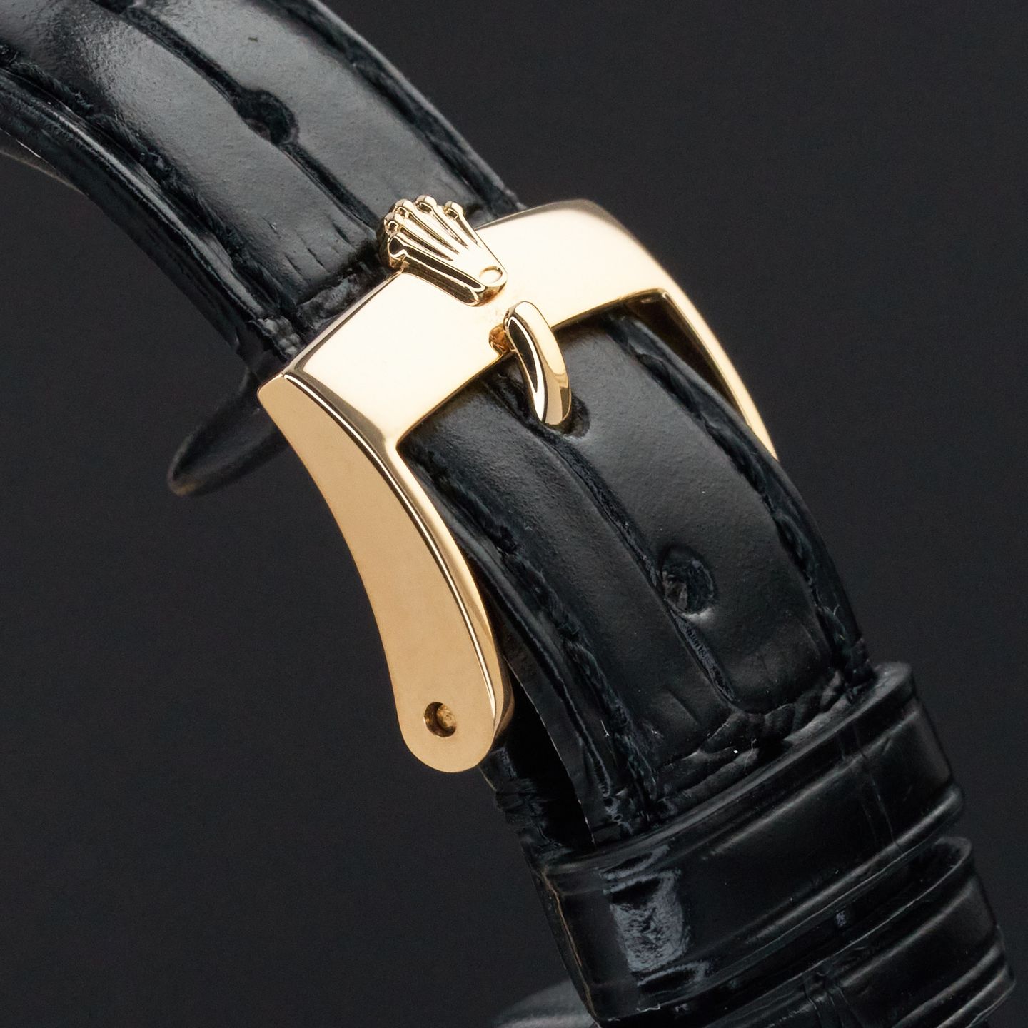 Rolex Cellini Time 5115 (Unknown (random serial)) - Silver dial 32 mm Yellow Gold case (8/8)