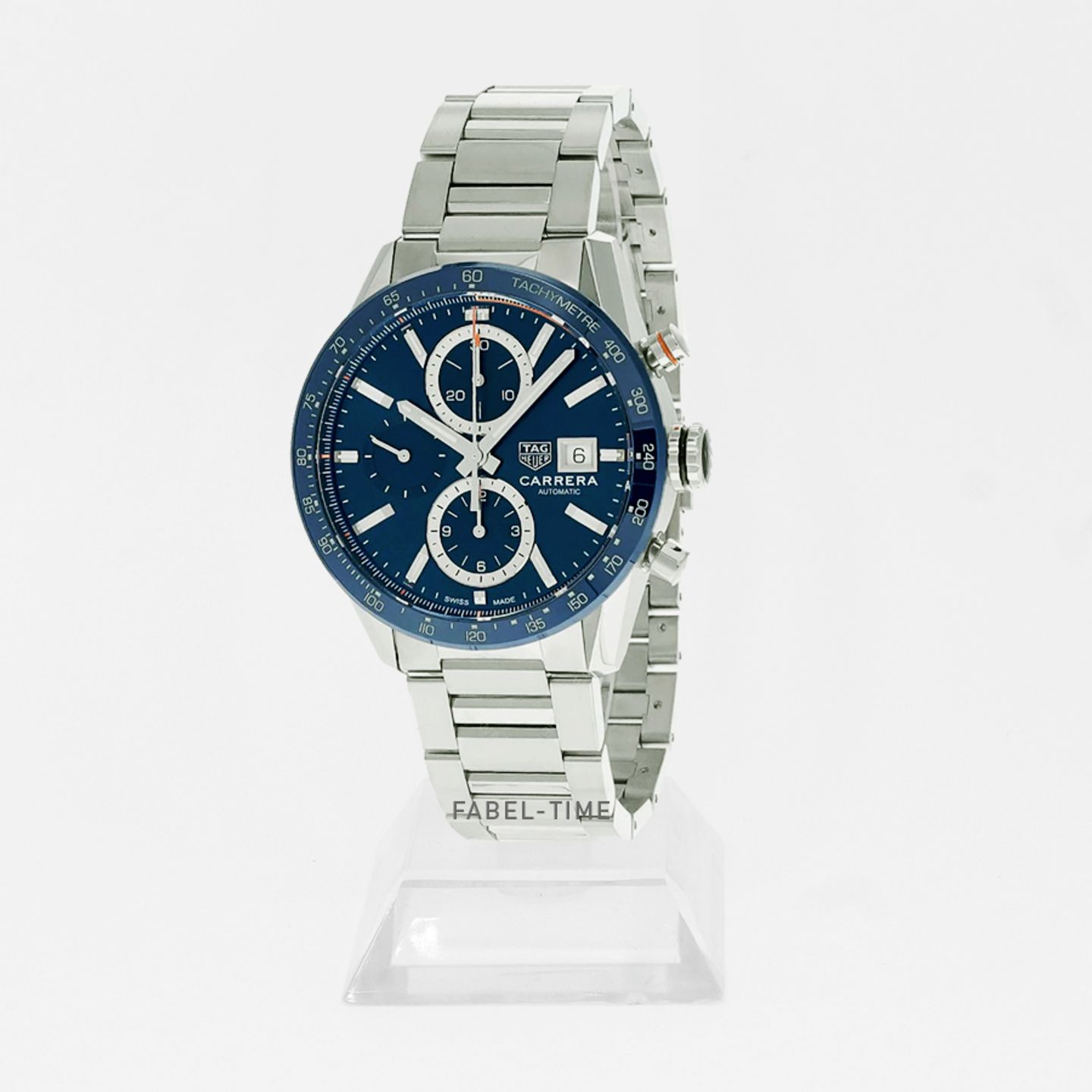 TAG Heuer Carrera Calibre 16 CBM2112.BA0651 (2024) - Blauw wijzerplaat 41mm Staal (1/1)