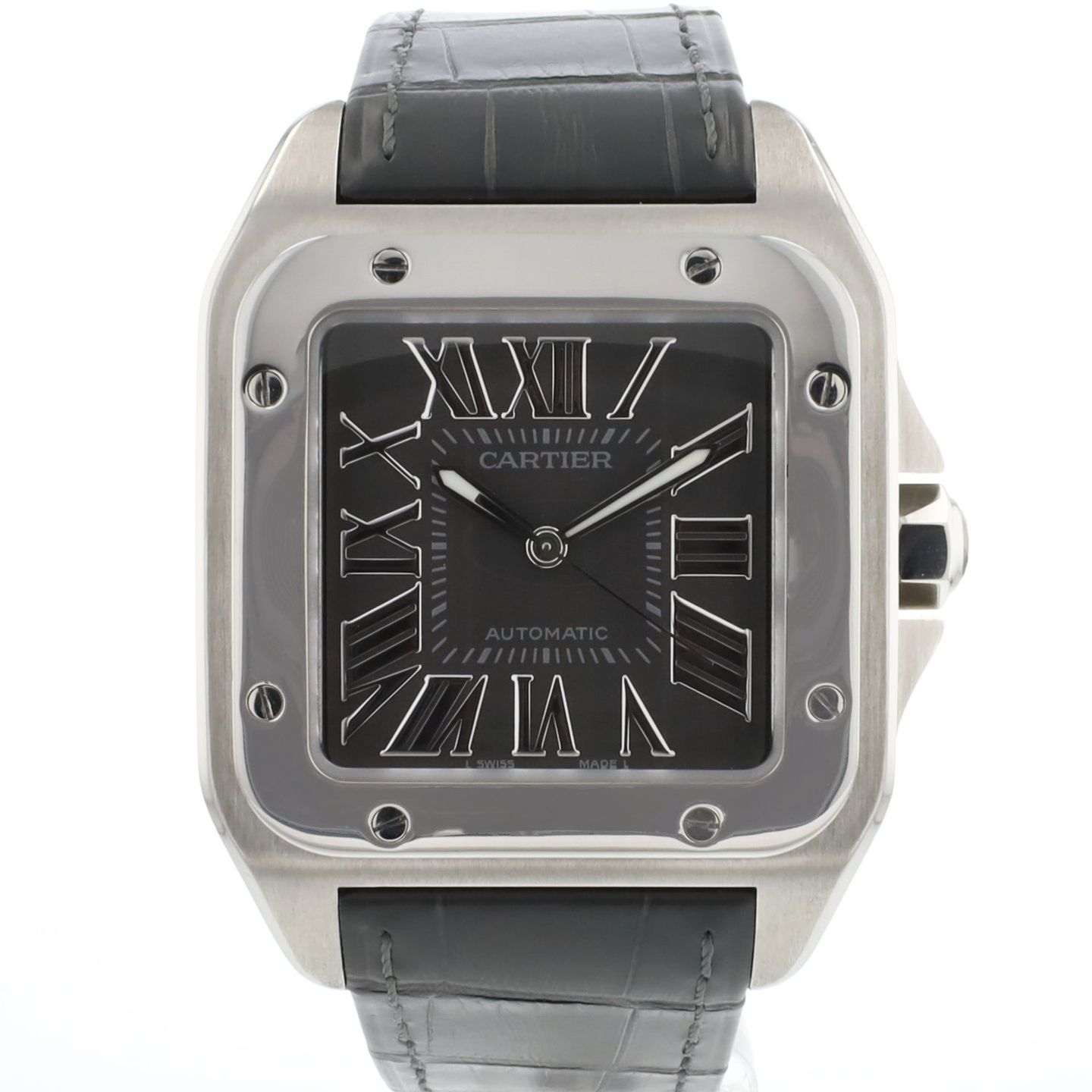Cartier Santos 100 2656 (2009) - 38mm Staal (1/3)