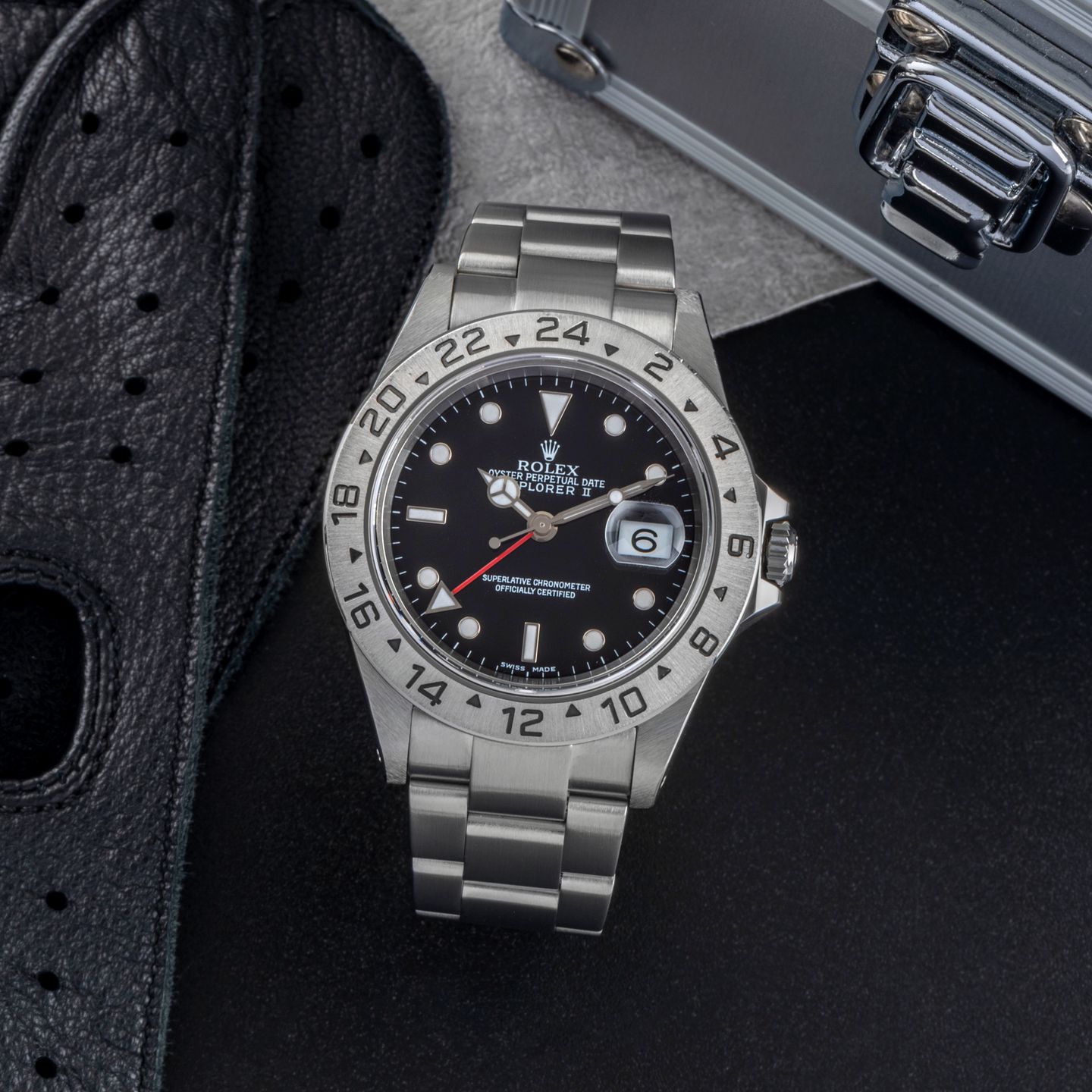 Rolex Explorer II 16570 (Onbekend (willekeurig serienummer)) - 40mm Staal (1/8)