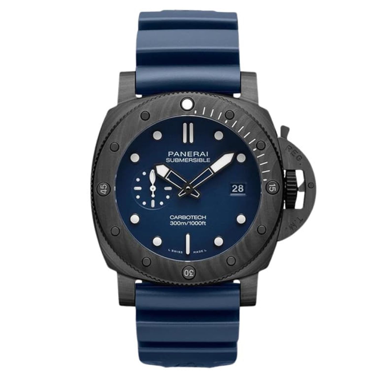 Panerai Luminor Submersible PAM01232 (2024) - Blauw wijzerplaat 44mm Carbon (1/1)