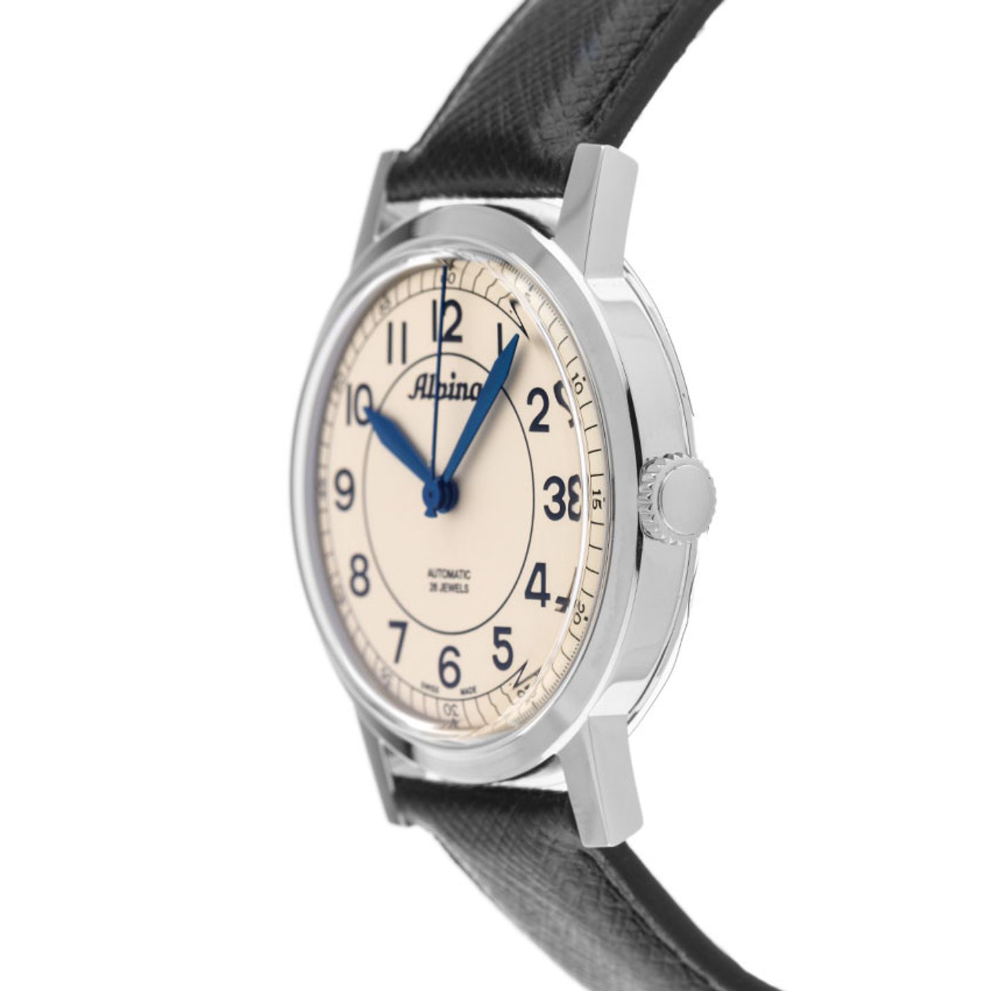 Alpina Startimer Pilot Heritage AL-520BG3SH6 (2025) - Champagne dial 38 mm Steel case (4/7)