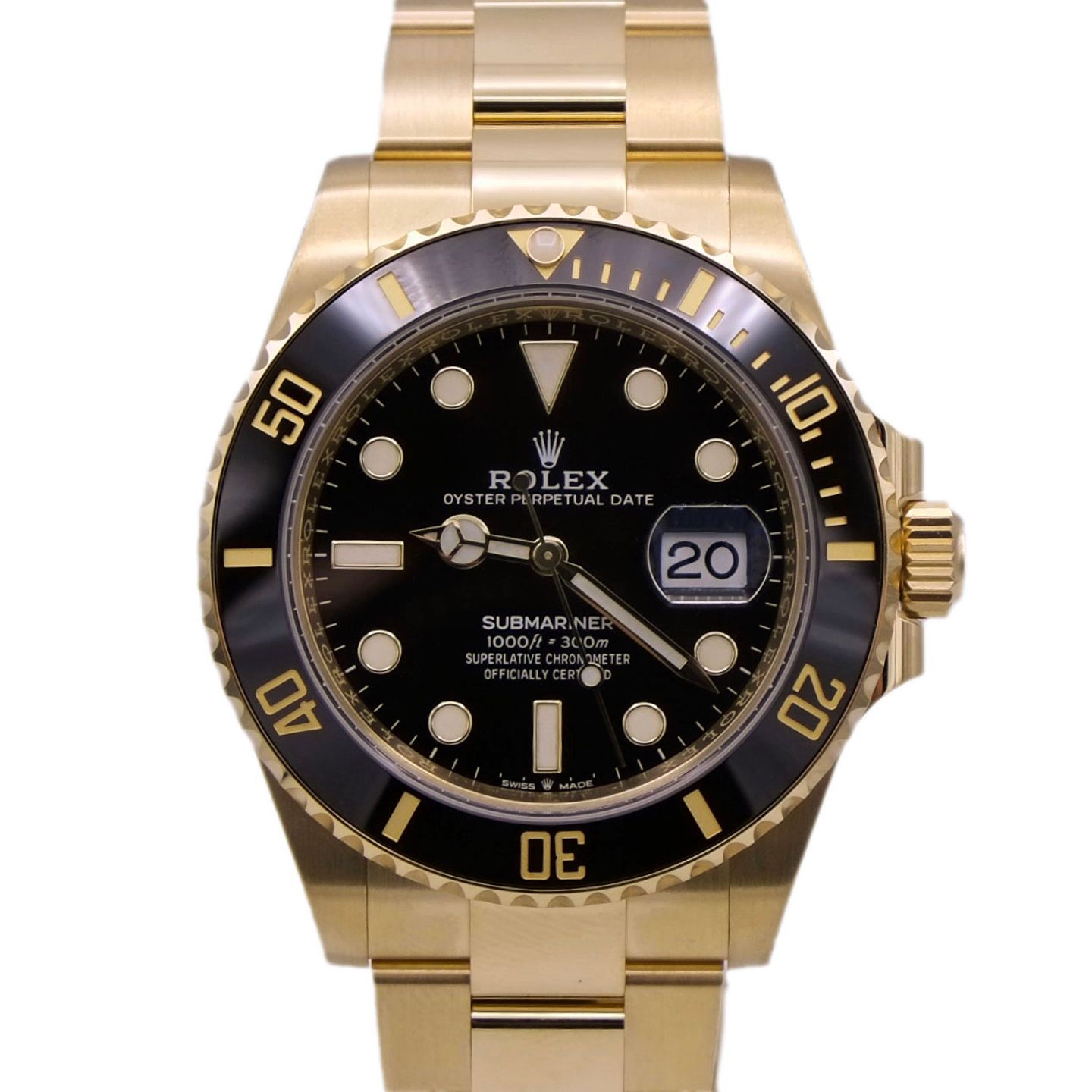 Rolex Submariner Date 126618LN (2025) - Black dial 41 mm Yellow Gold case (1/6)