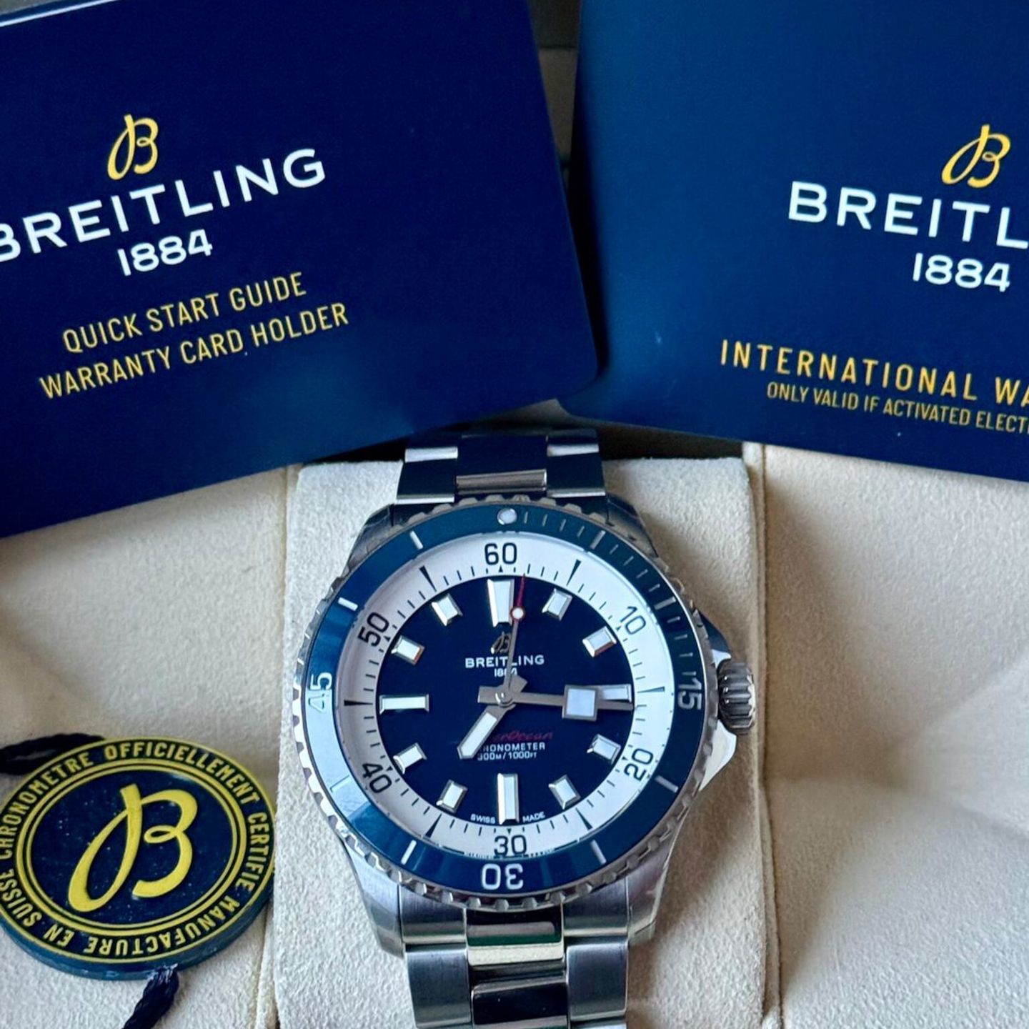 Breitling Superocean 42 A17375E71C1A1 (2023) - Blue dial 42 mm Steel case (7/7)