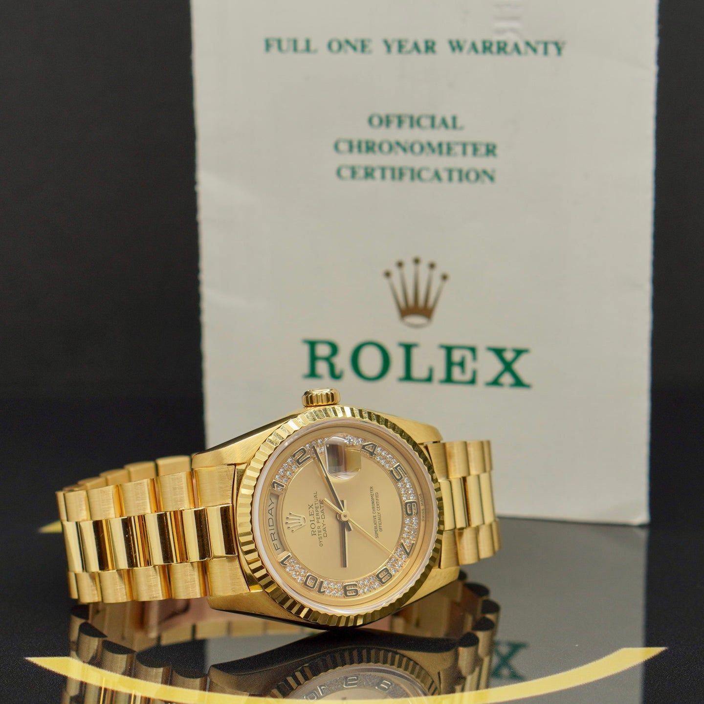 Rolex Day-Date 36 18238 (1989) - Goud wijzerplaat 36mm Geelgoud (5/7)