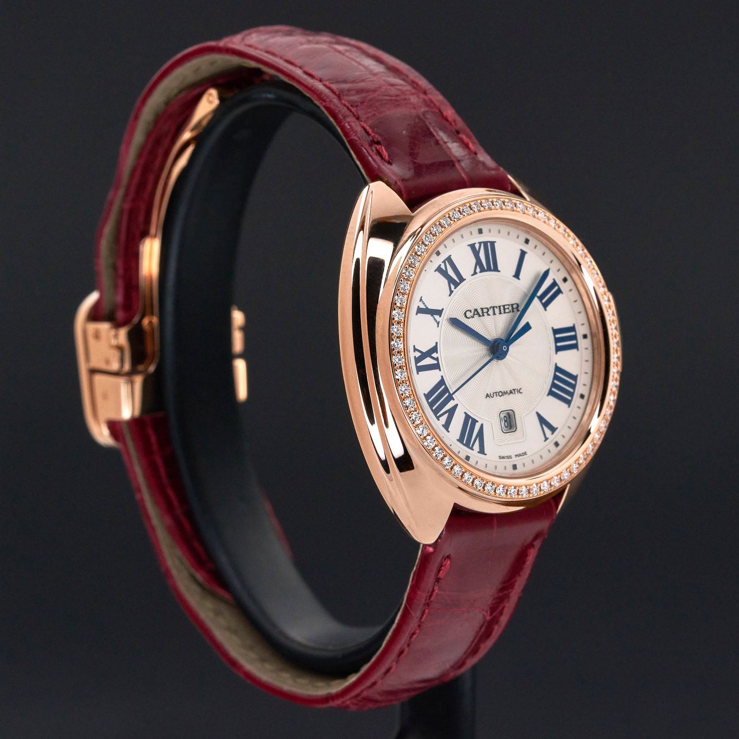 Cartier Clé de Cartier WJCL0016 (2015) - Silver dial 31 mm Rose Gold case (5/8)